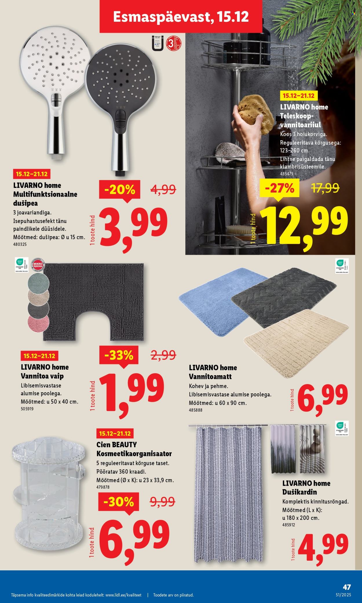 lidl - Lidl kliendileht - Kliendileht (15.12 - 21.12.2025) - page: 47