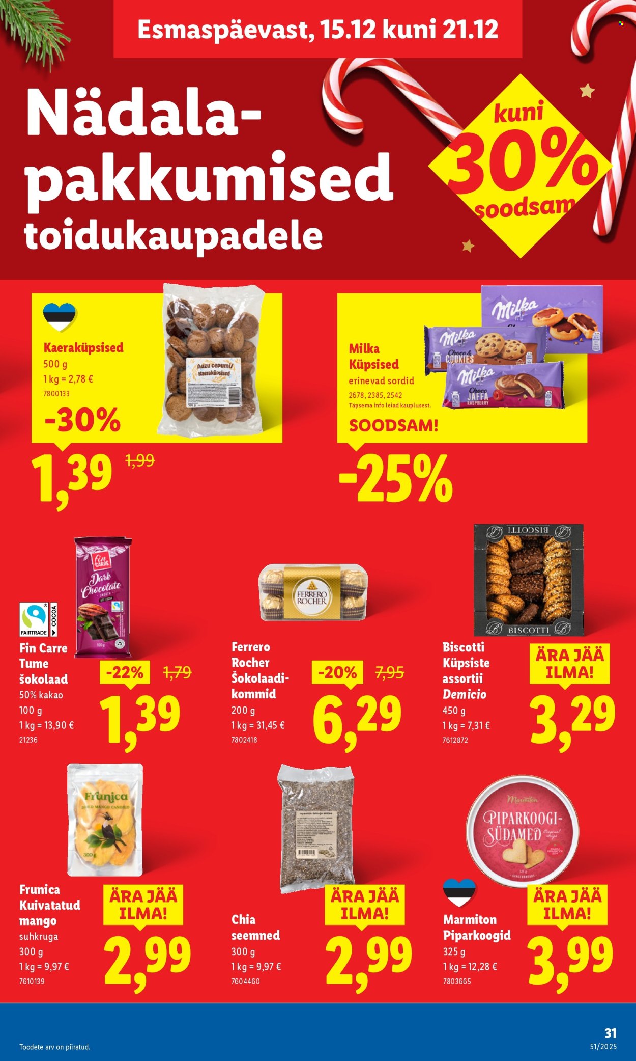 lidl - Lidl kliendileht - Kliendileht (15.12 - 21.12.2025) - page: 31