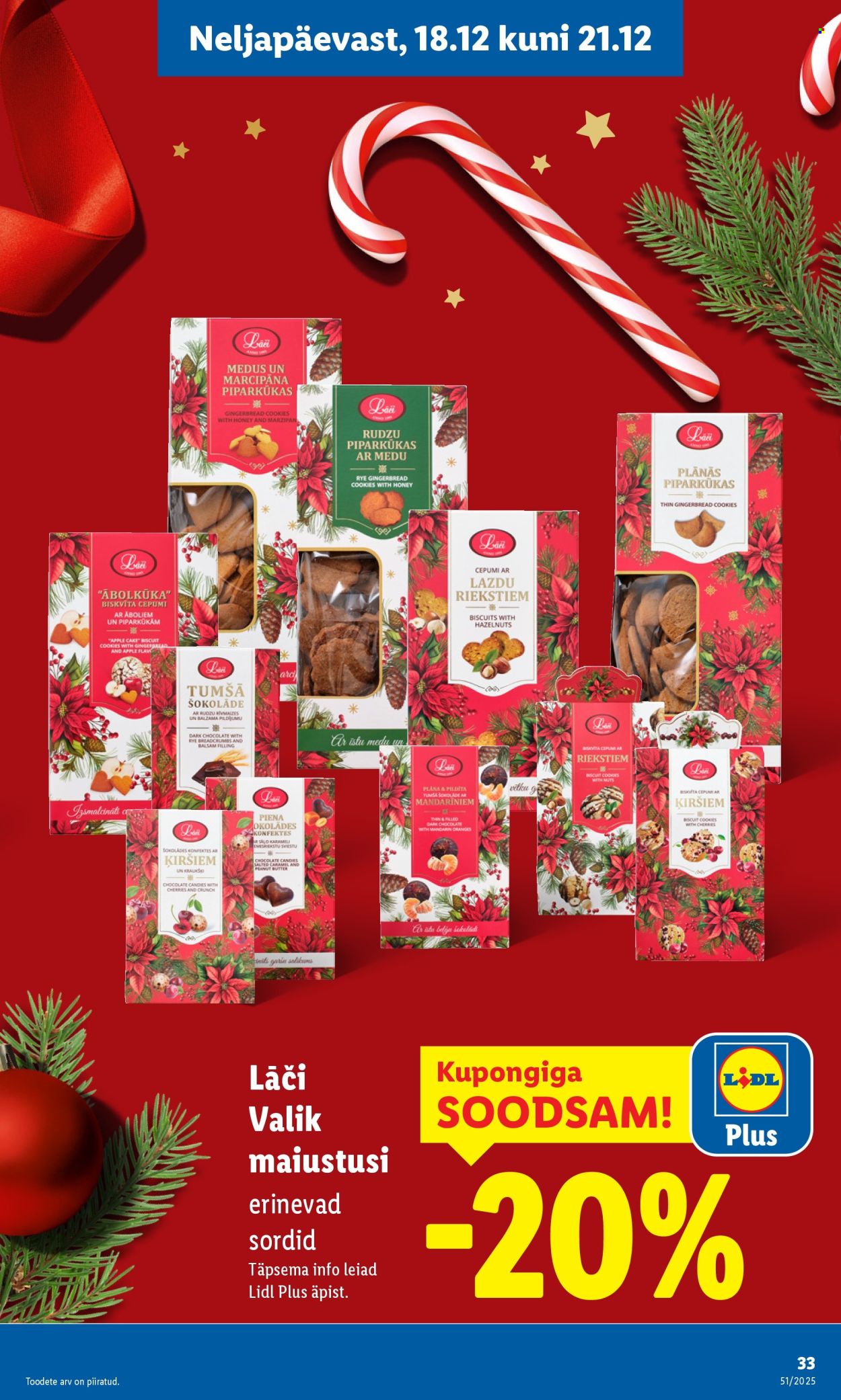 lidl - Lidl kliendileht - Nädalalõpu pakkumised (18.12 - 21.12.2025) - page: 33