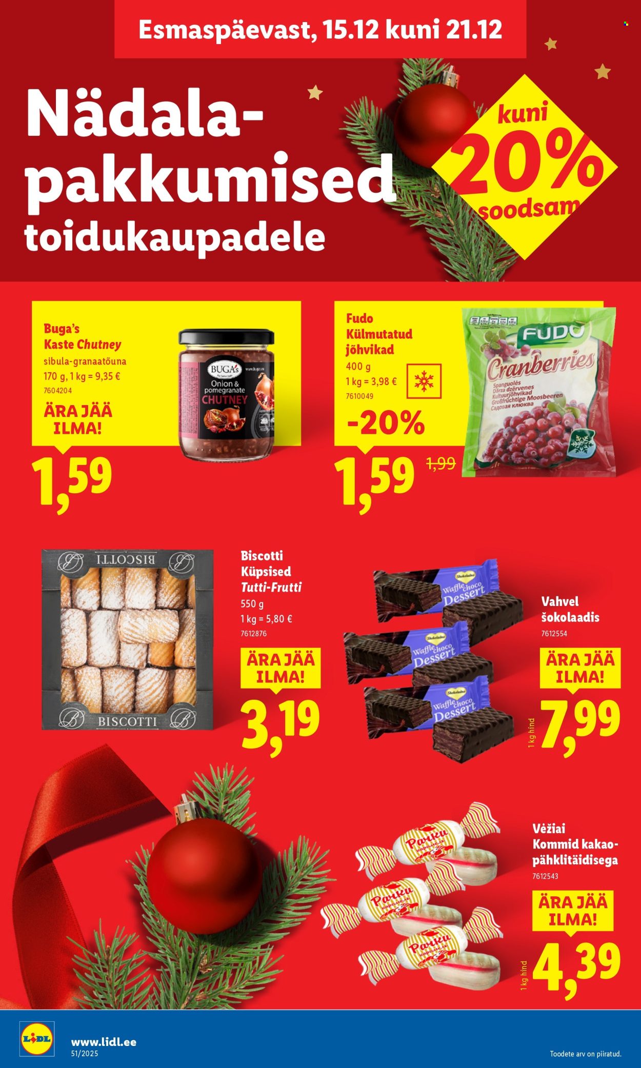 lidl - Lidl kliendileht - Nädalalõpu pakkumised (18.12 - 21.12.2025) - page: 38