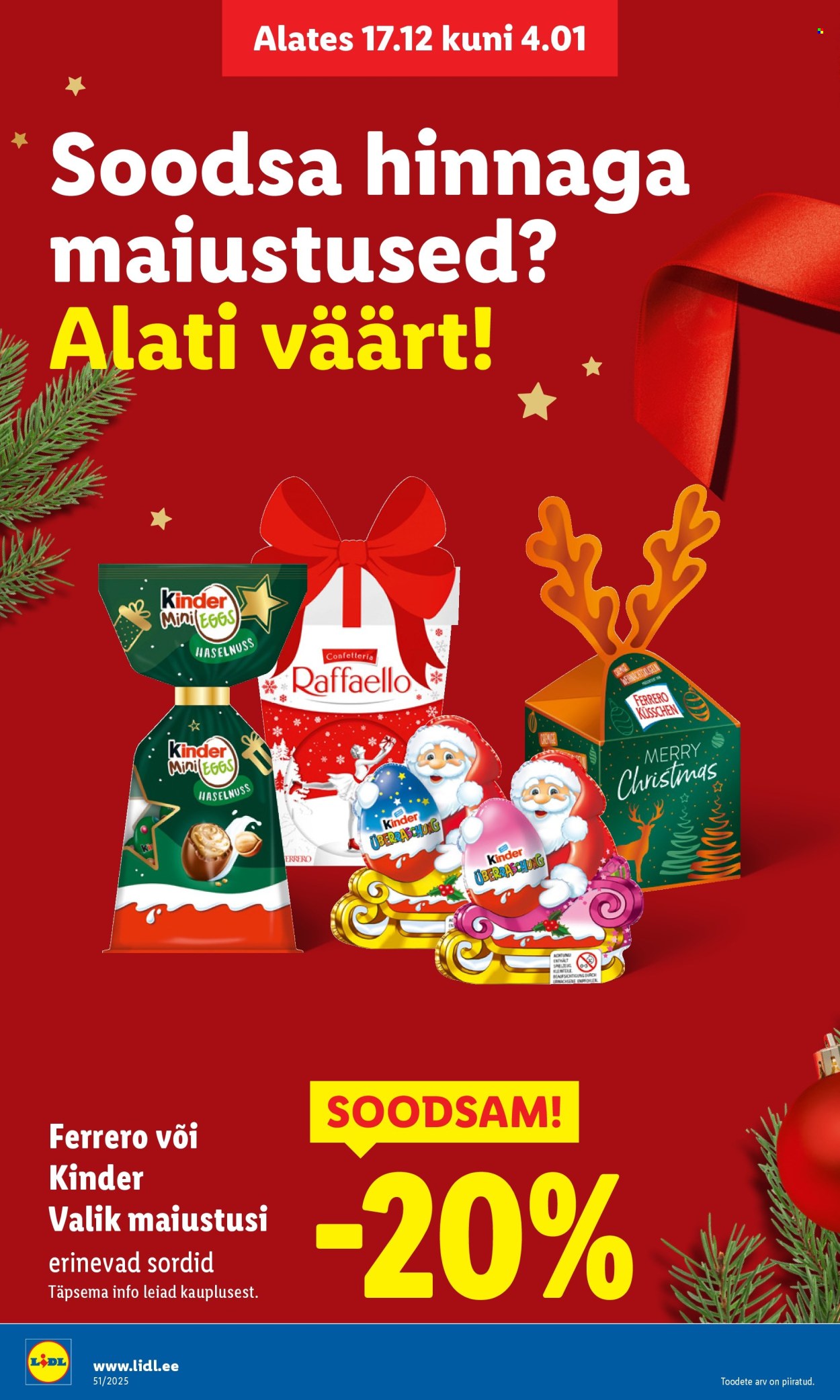 lidl - Lidl kliendileht - Nädalalõpu pakkumised (18.12 - 21.12.2025) - page: 32