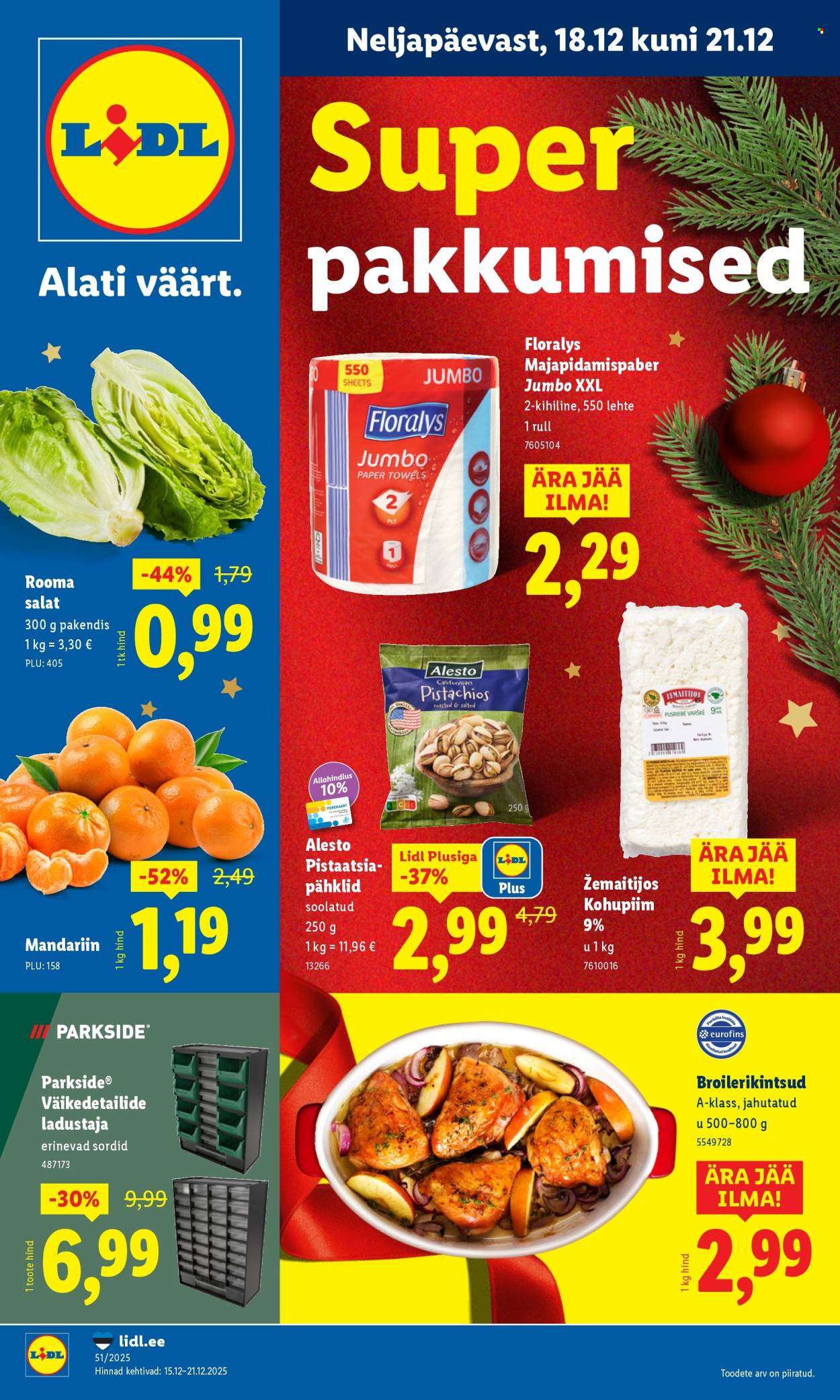 lidl - Lidl kliendileht - Nädalalõpu pakkumised (18.12 - 21.12.2025)
