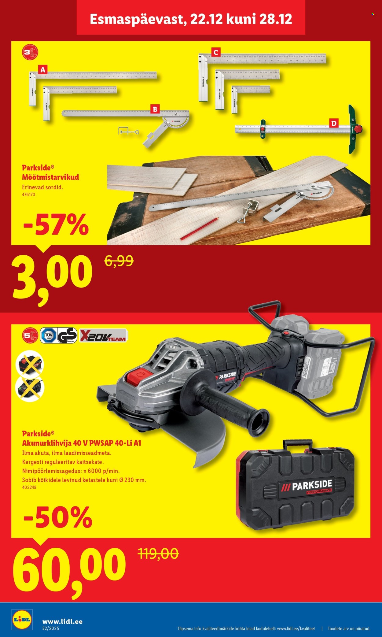 lidl - Lidl kliendileht - Linnämäe tee 28 (22.12 - 28.12.2025) - page: 4