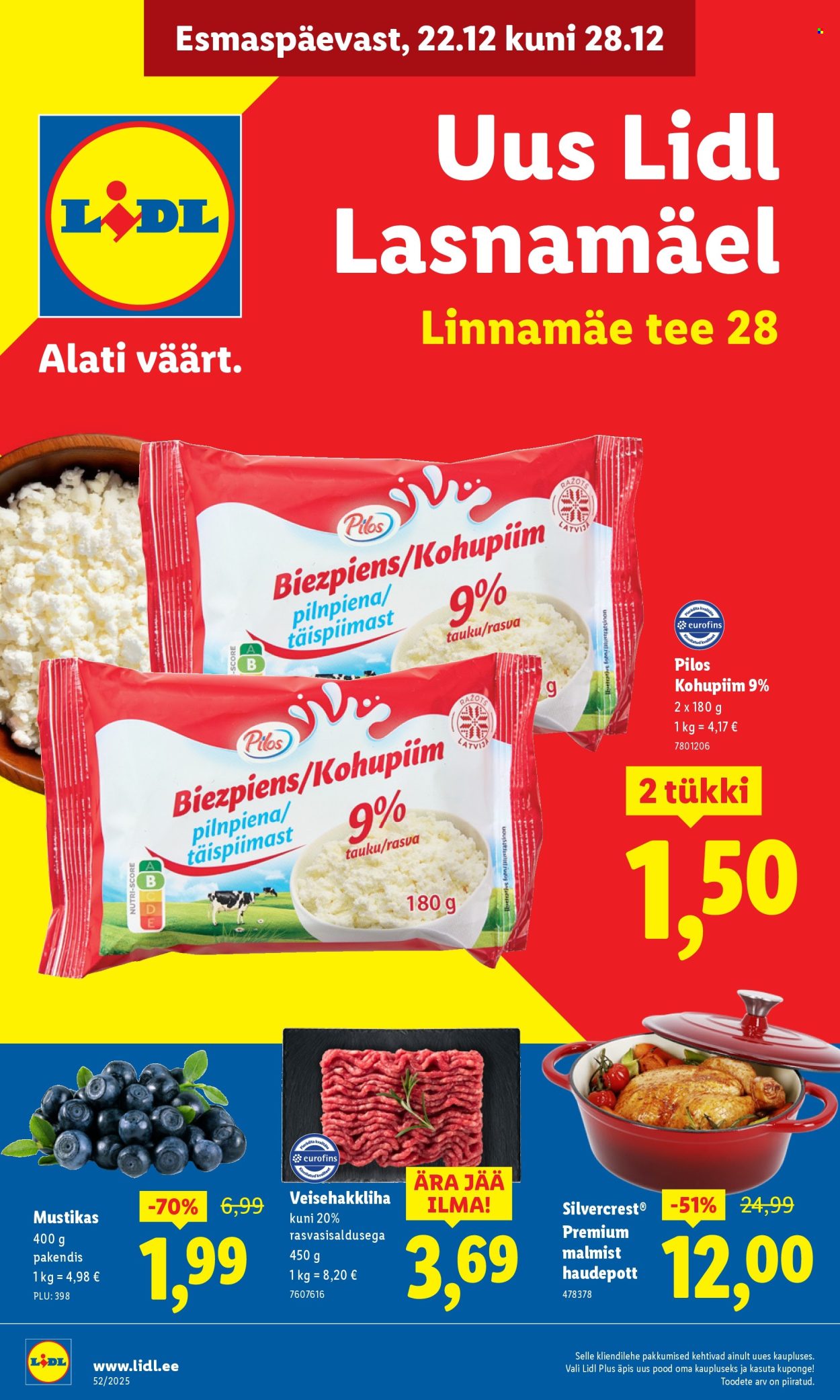 lidl - Lidl kliendileht - Linnämäe tee 28 (22.12 - 28.12.2025)
