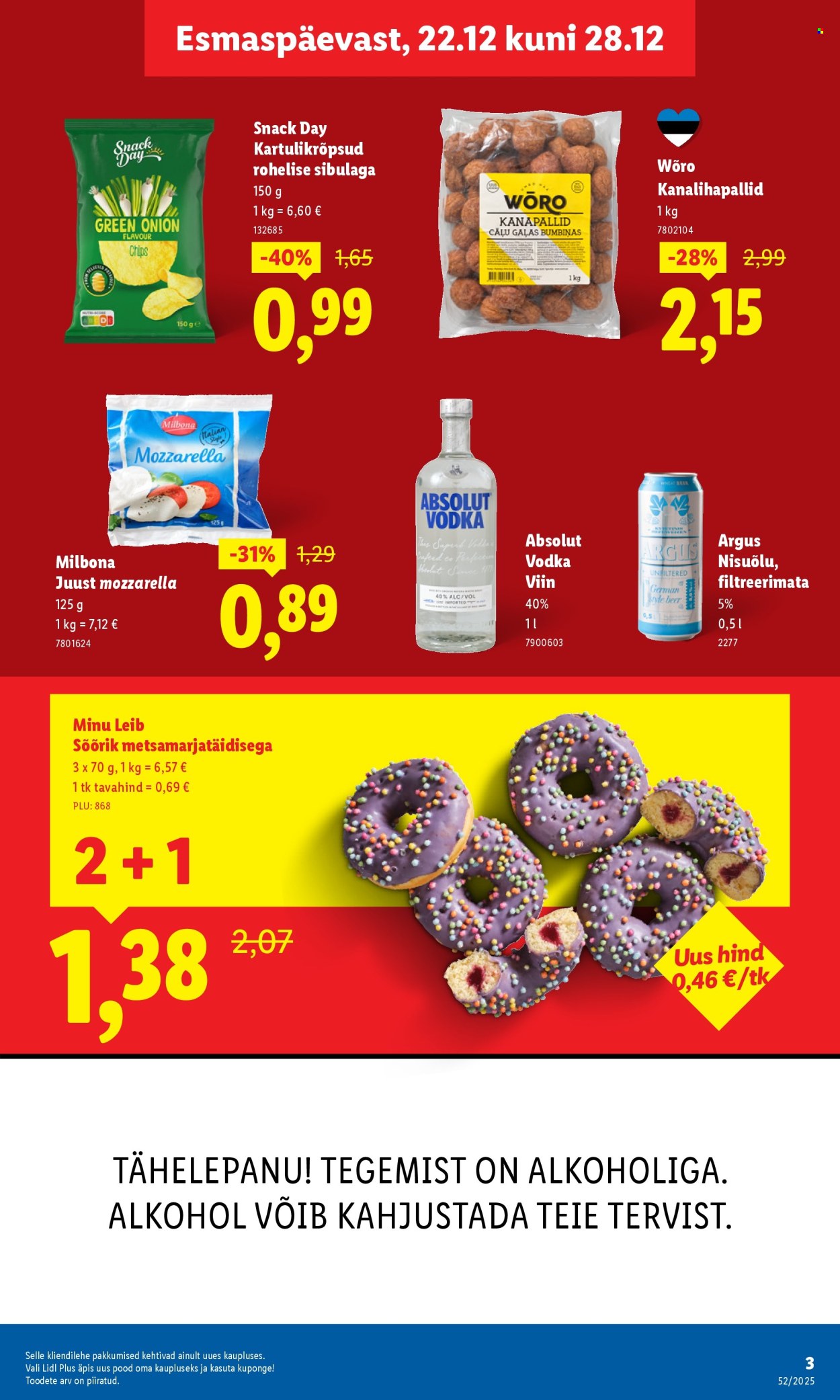 lidl - Lidl kliendileht - Linnämäe tee 28 (22.12 - 28.12.2025) - page: 3