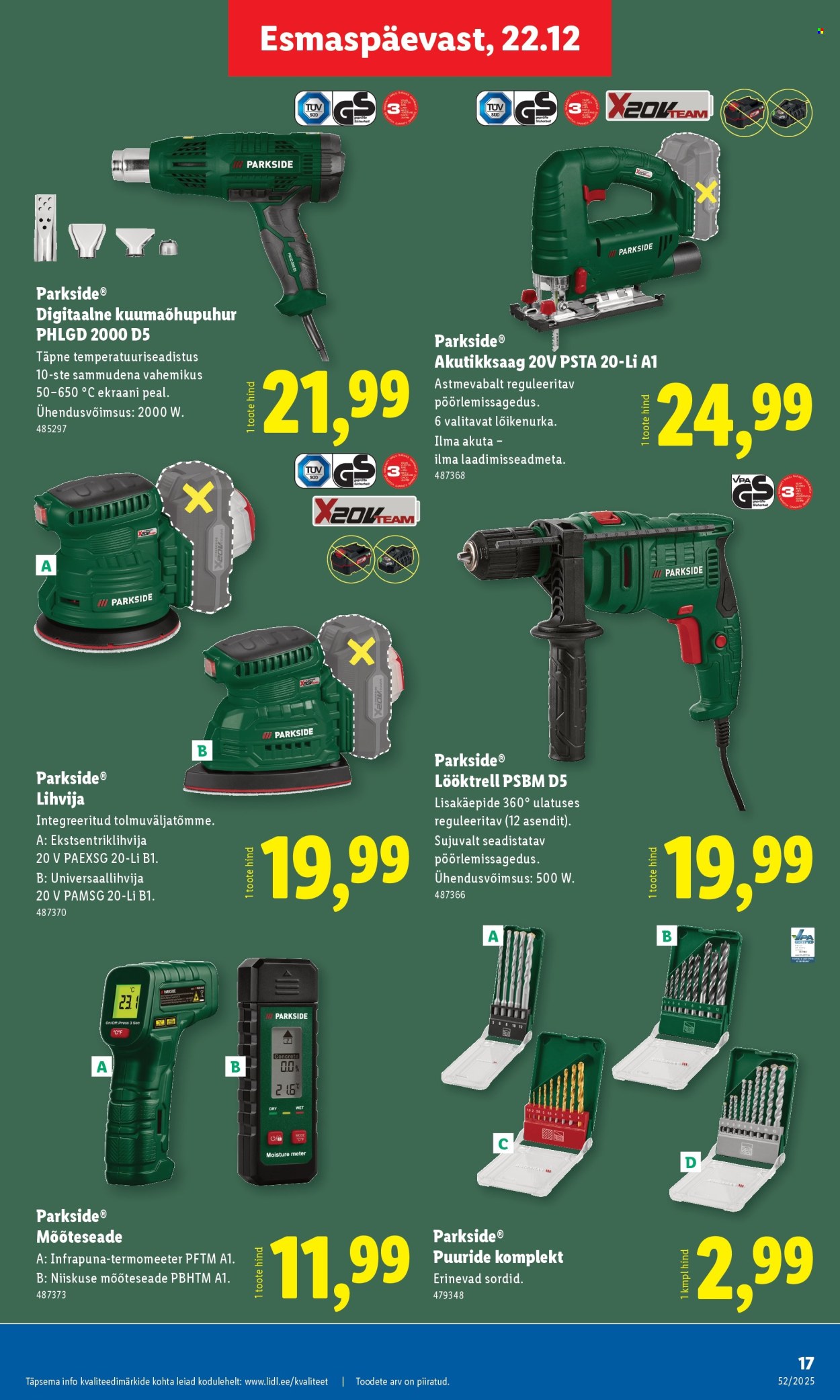 lidl - Lidl kliendileht - Tööstuskaupade pakkumised (22.12 - 28.12.2025) - page: 17