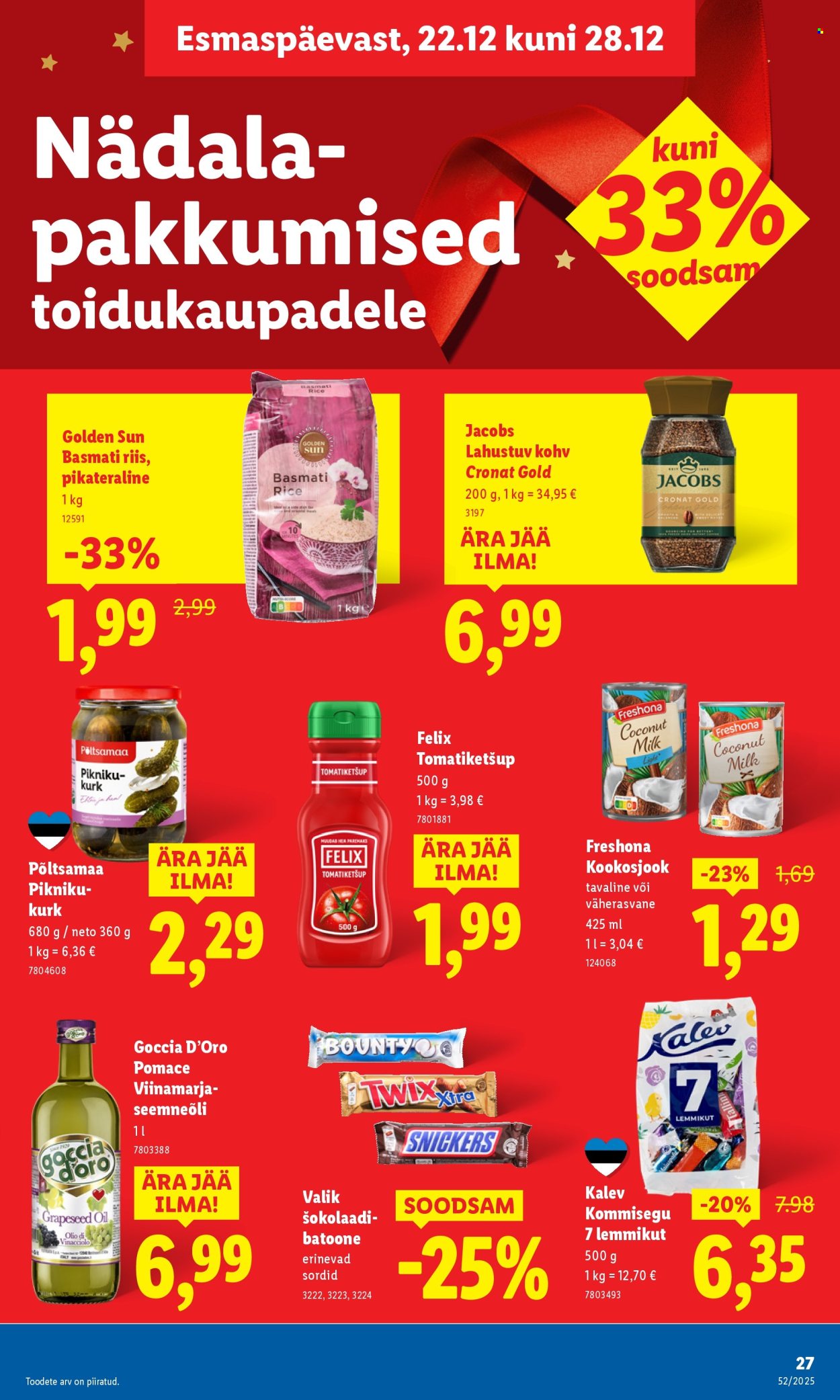 lidl - Lidl kliendileht - Kliendileht (22.12 - 28.12.2025) - page: 27