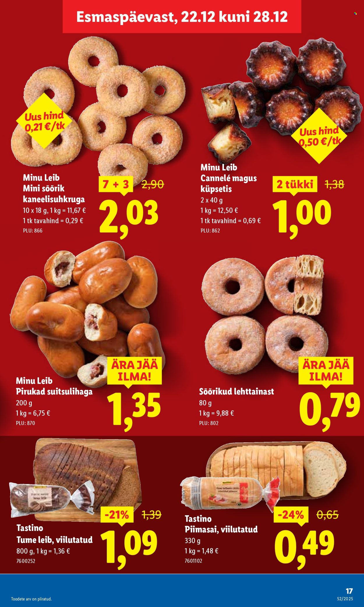 lidl - Lidl kliendileht - Nädalalõpu pakkumised (25.12 - 28.12.2025) - page: 17