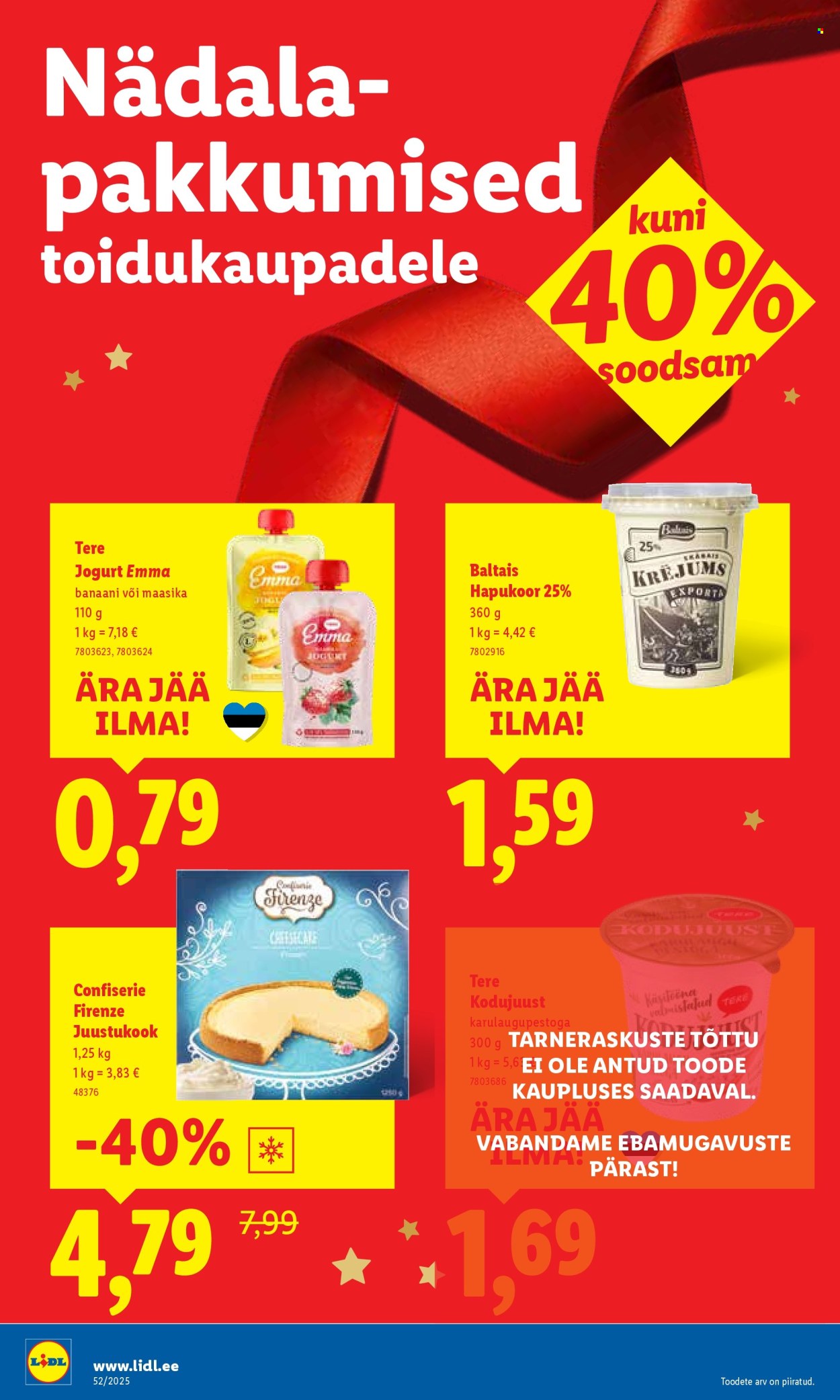 lidl - Lidl kliendileht - Nädalalõpu pakkumised (25.12 - 28.12.2025) - page: 30