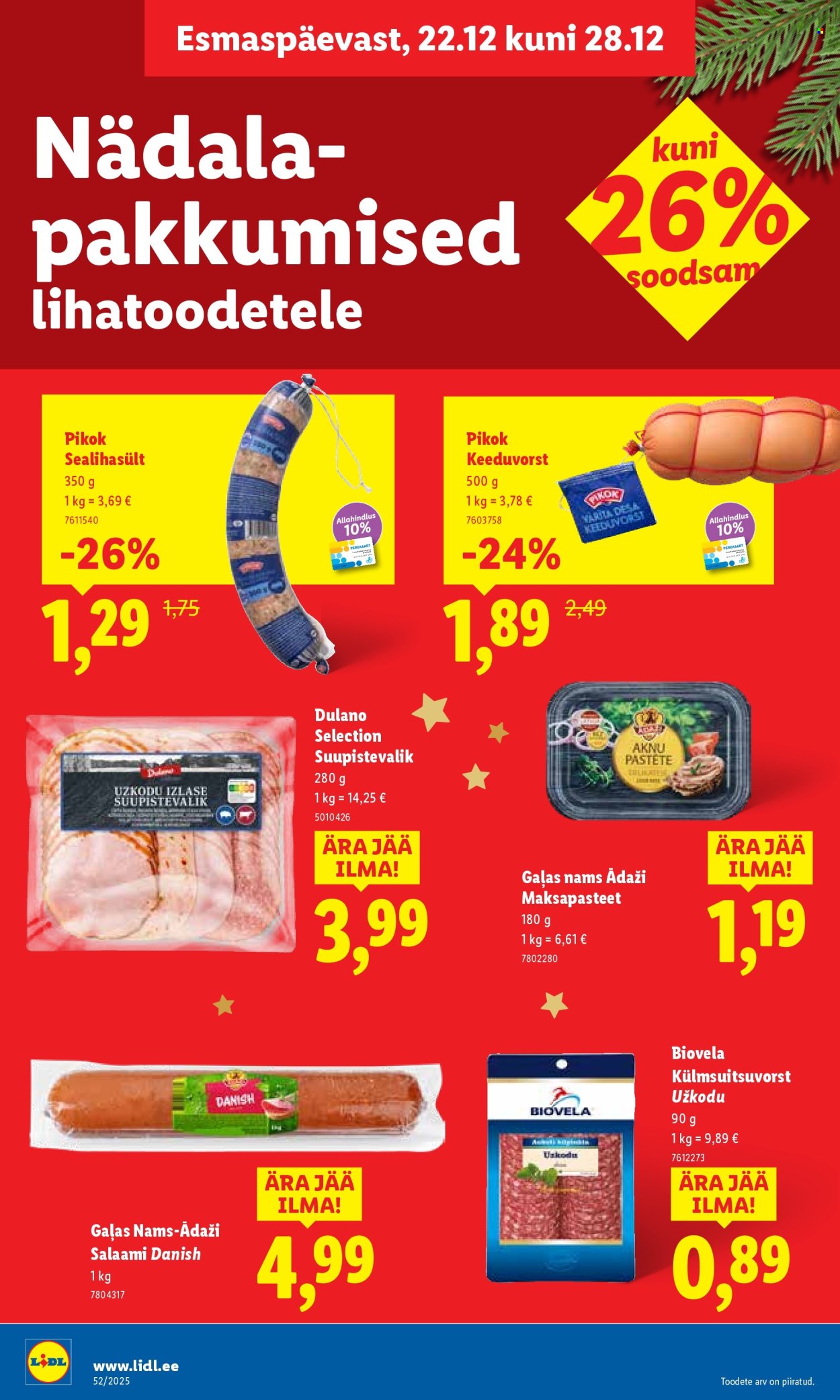 lidl - Lidl kliendileht - Nädalalõpu pakkumised (25.12 - 28.12.2025) - page: 32