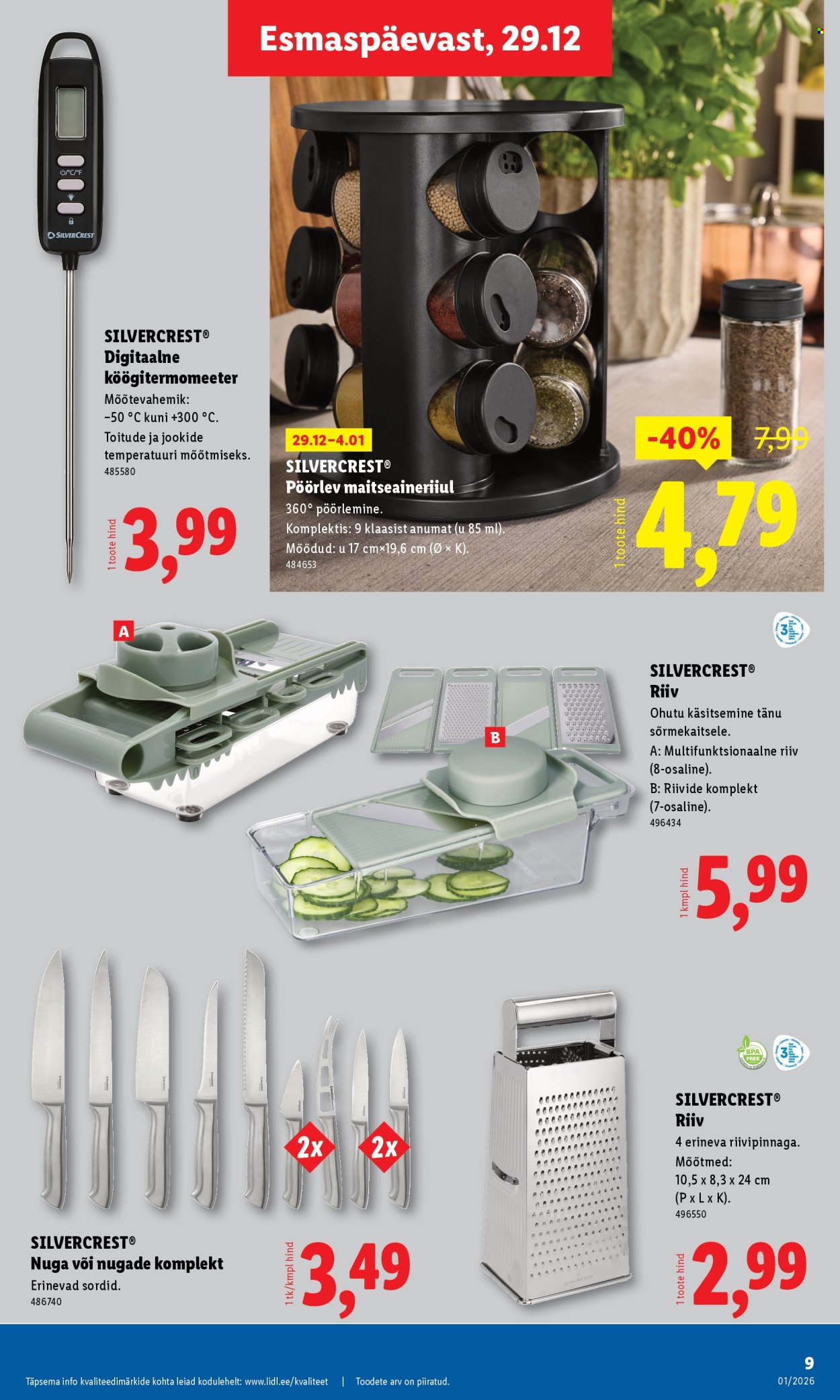 lidl - Lidl kliendileht - Tööstuskaupade pakkumised (29.12.2025 - 4.01.2026) - page: 9