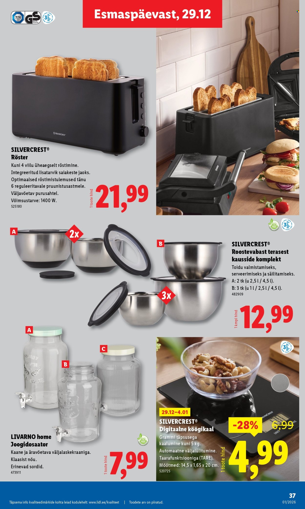 lidl - Lidl kliendileht - Kliendileht (29.12.2025 - 4.01.2026) - page: 37