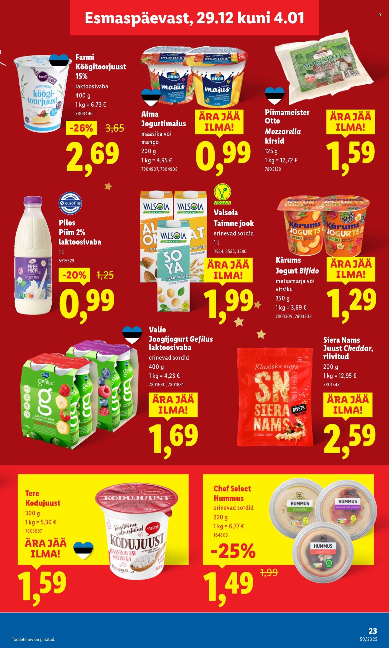 lidl - Lidl kliendileht - Kliendileht (29.12.2025 - 4.01.2026) - page: 23