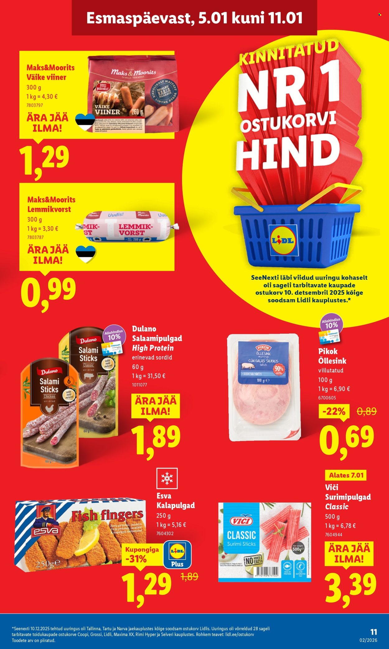 lidl - Lidl kliendileht - Kliendileht (5.01 - 11.01.2026) - page: 11