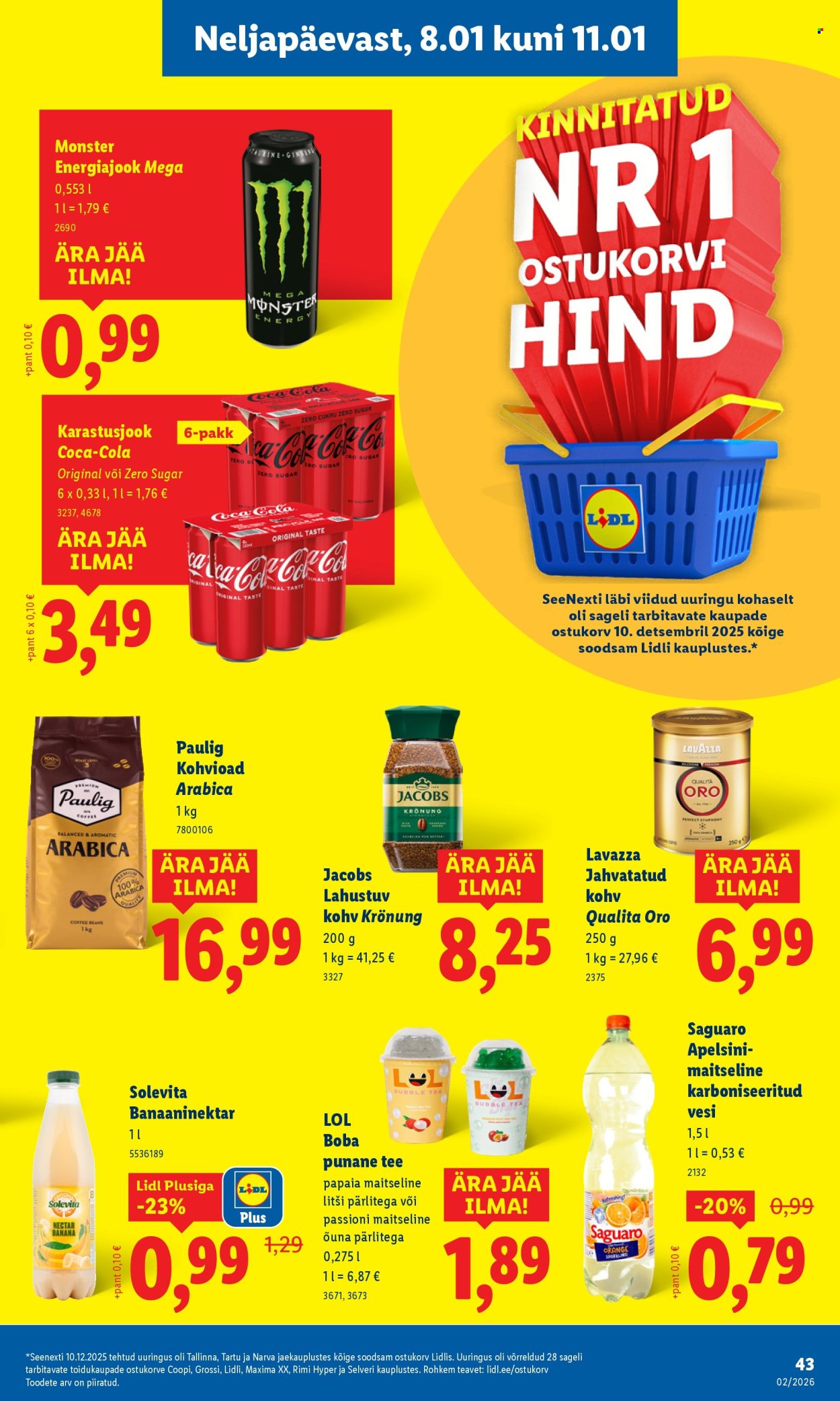 lidl - Lidl kliendileht - Kliendileht (5.01 - 11.01.2026) - page: 43