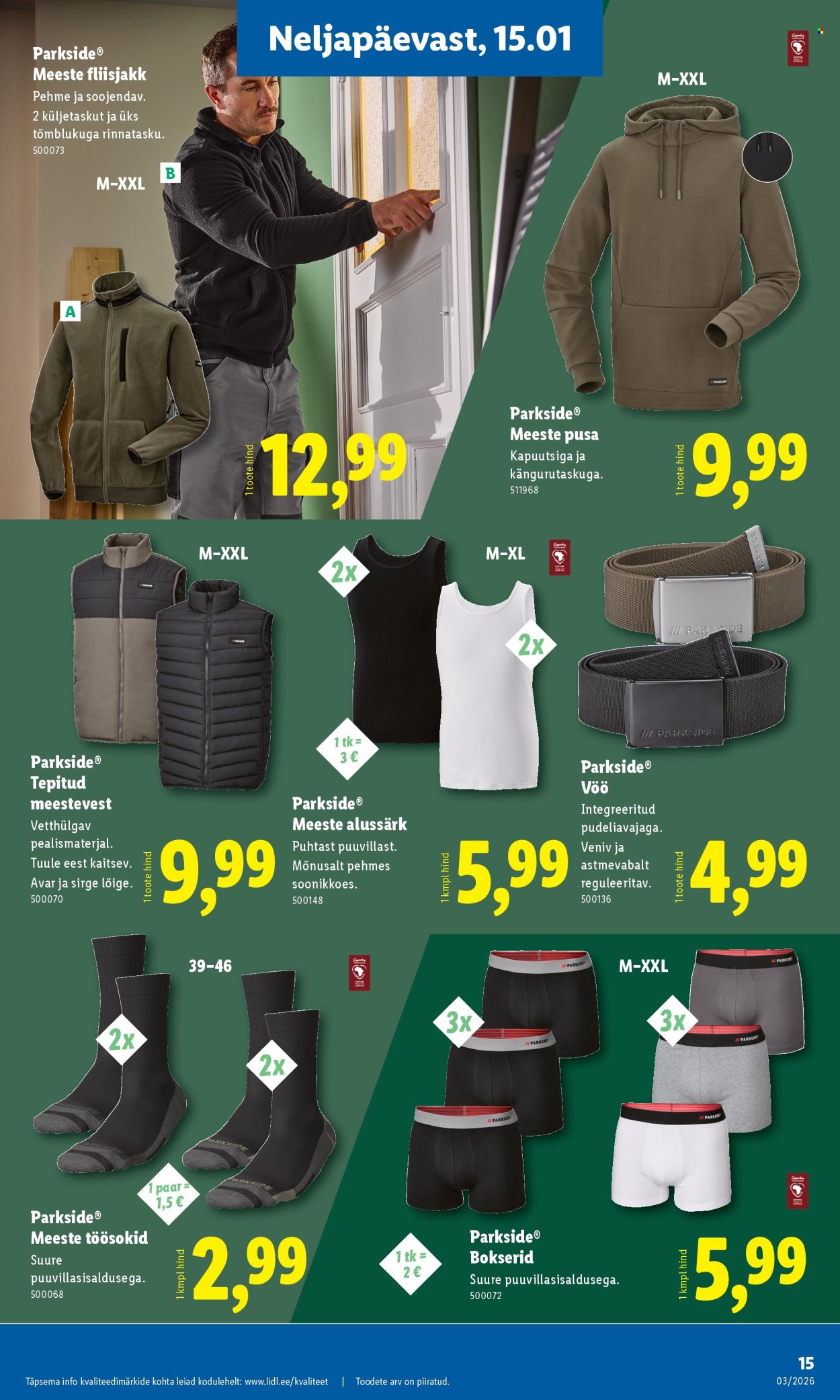 lidl - Lidl kliendileht - Tööstuskaupade pakkumised (12.01 - 18.01.2026) - page: 15