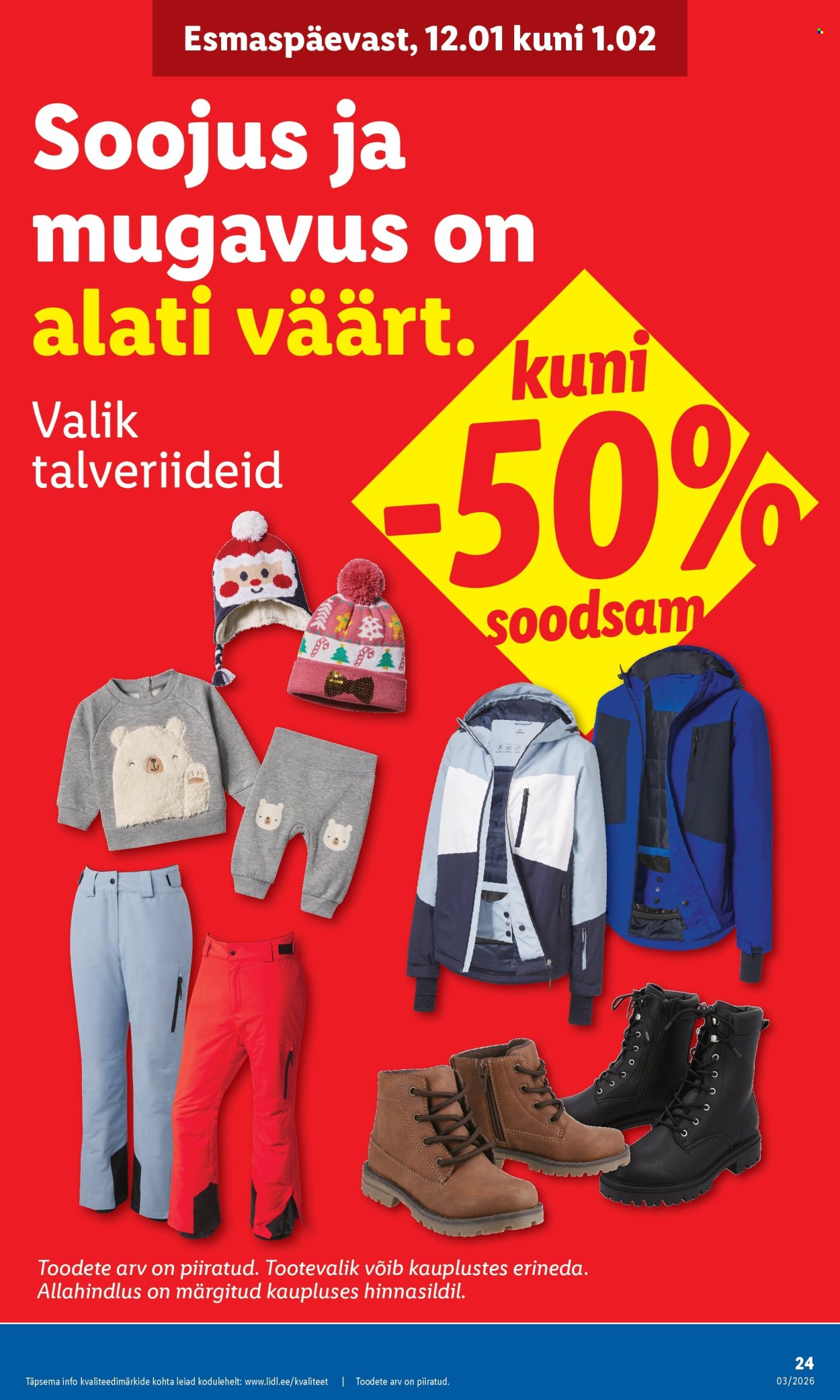 lidl - Lidl kliendileht - Tööstuskaupade pakkumised (12.01 - 18.01.2026) - page: 24