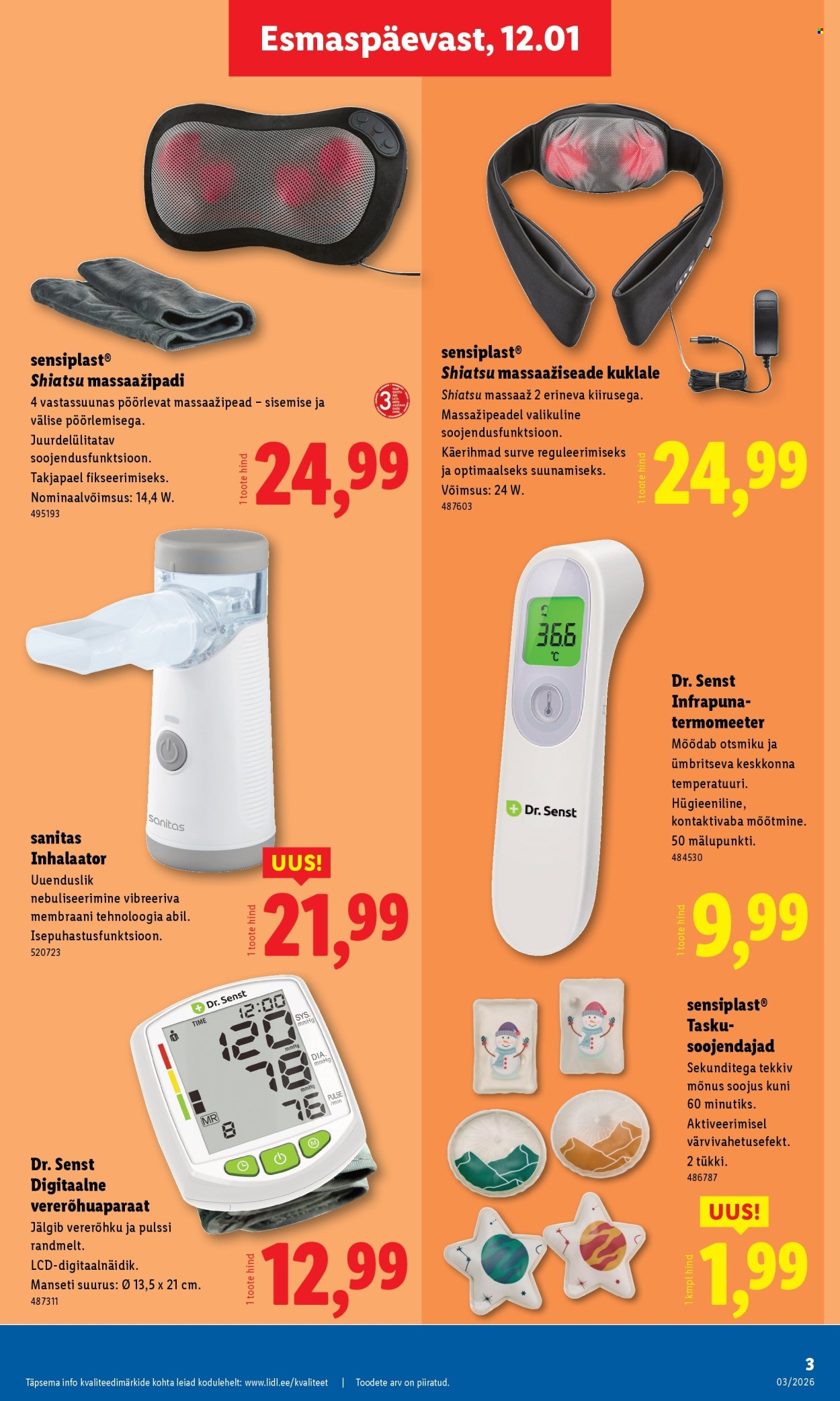 lidl - Lidl kliendileht - Tööstuskaupade pakkumised (12.01 - 18.01.2026) - page: 3