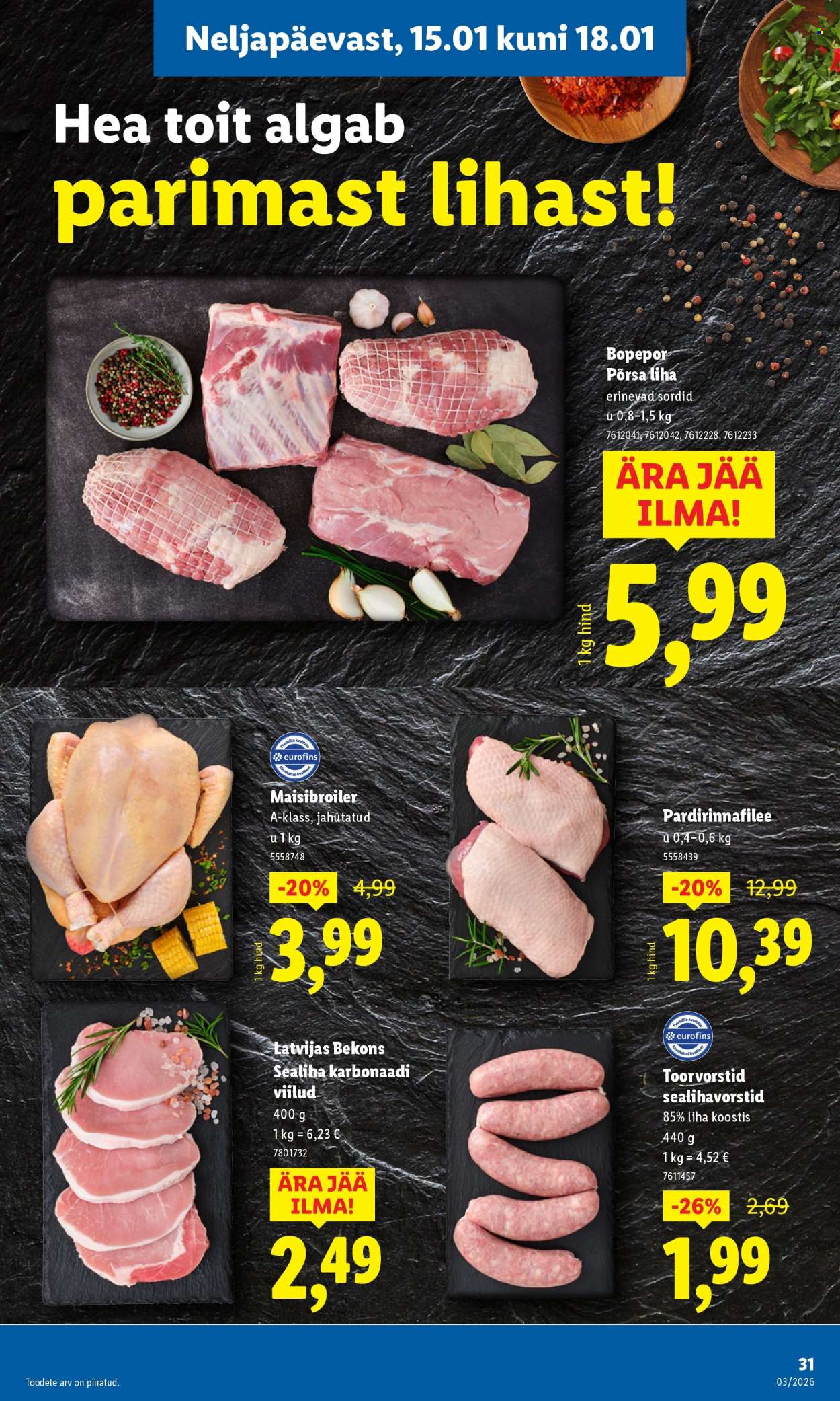 lidl - Lidl kliendileht - Kliendileht (12.01 - 18.01.2026) - page: 31