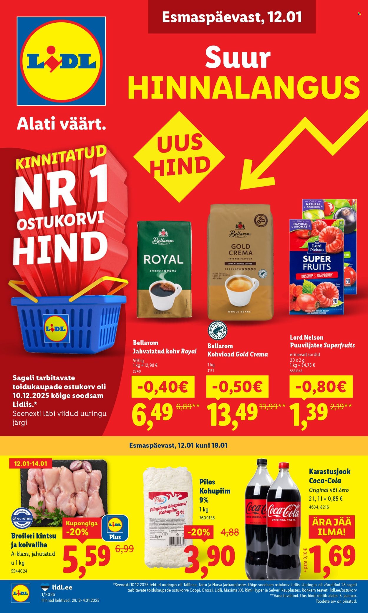 lidl - Lidl kliendileht - Kliendileht (12.01 - 18.01.2026) - page: 1