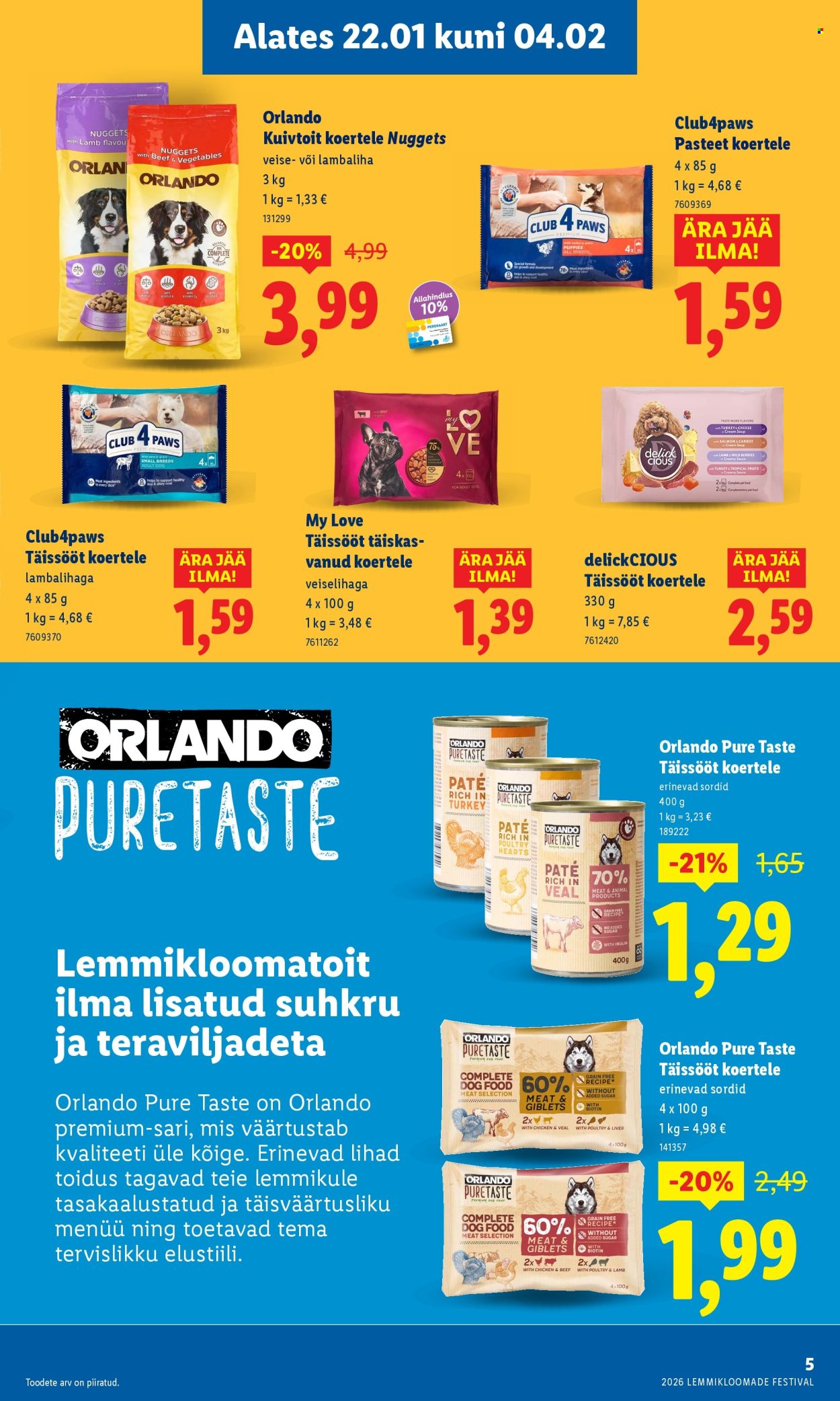 lidl - Lidl kliendileht - Lemmikloomade festivali kataloog (22.01 - 4.02.2026) - page: 5