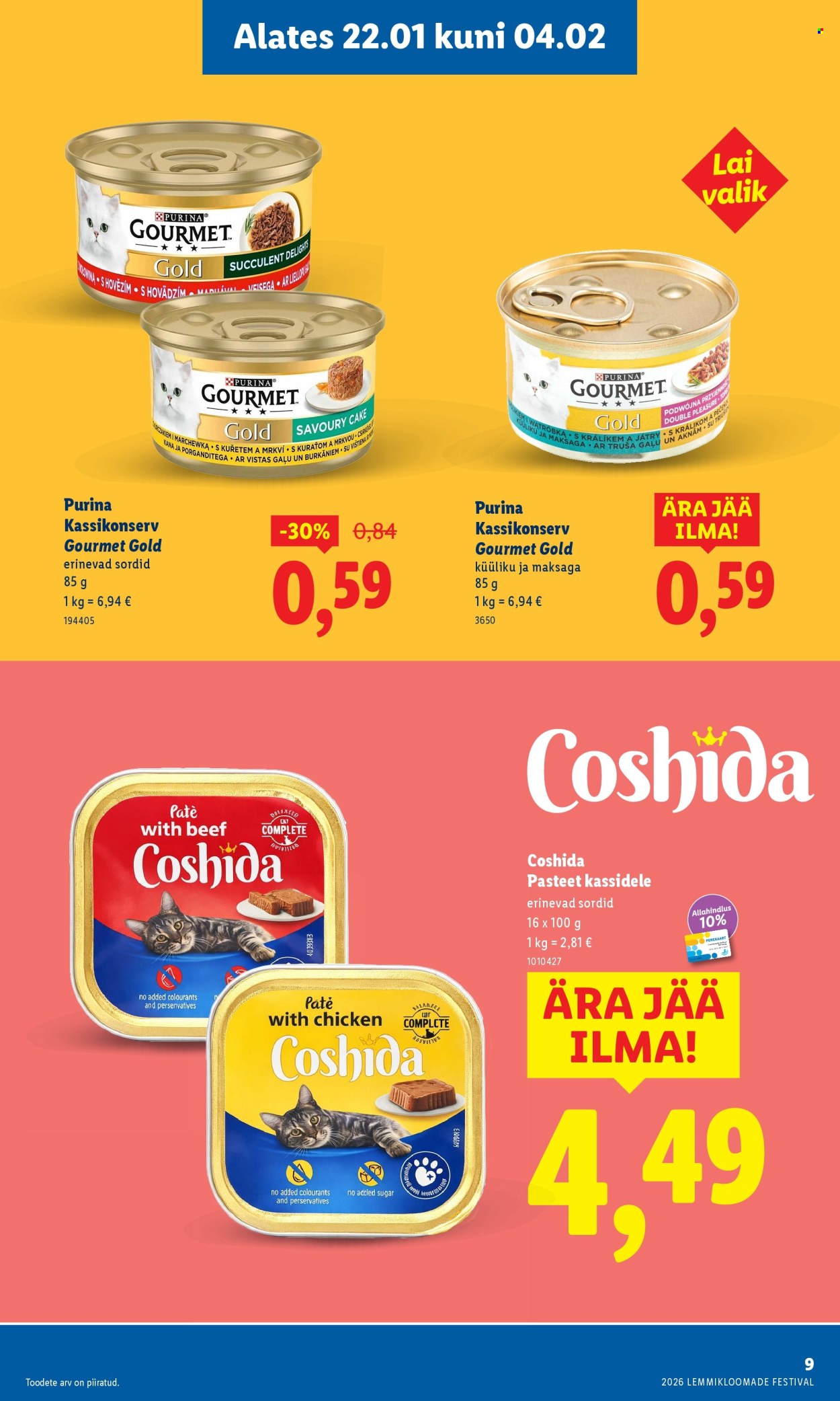 lidl - Lidl kliendileht - Lemmikloomade festivali kataloog (22.01 - 4.02.2026) - page: 9
