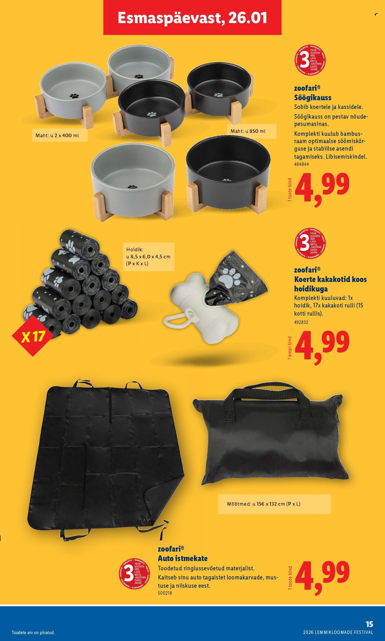 lidl - Lidl kliendileht - Lemmikloomade festivali kataloog (22.01 - 4.02.2026) - page: 15