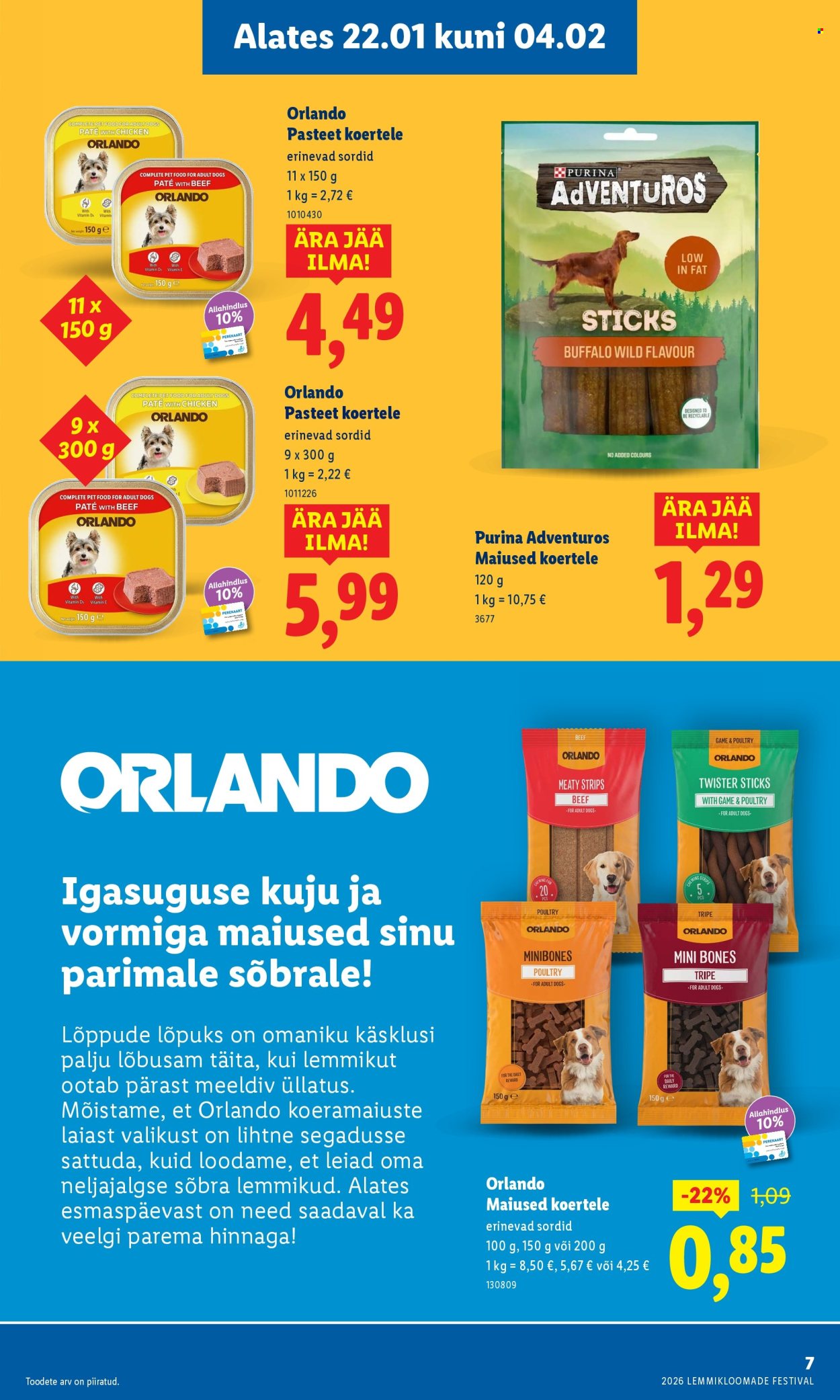 lidl - Lidl kliendileht - Lemmikloomade festivali kataloog (22.01 - 4.02.2026) - page: 7