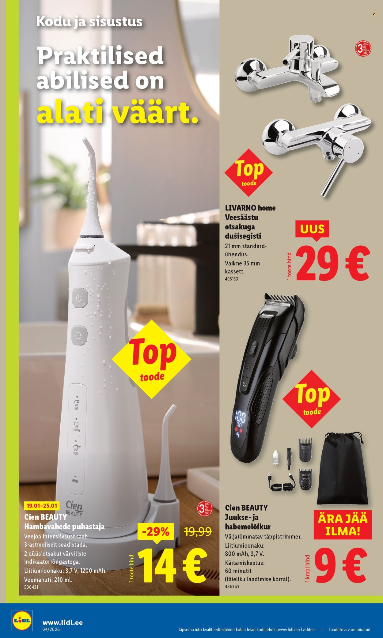 lidl - Lidl kliendileht - Tööstuskaupade pakkumised (19.01 - 25.01.2026) - page: 2