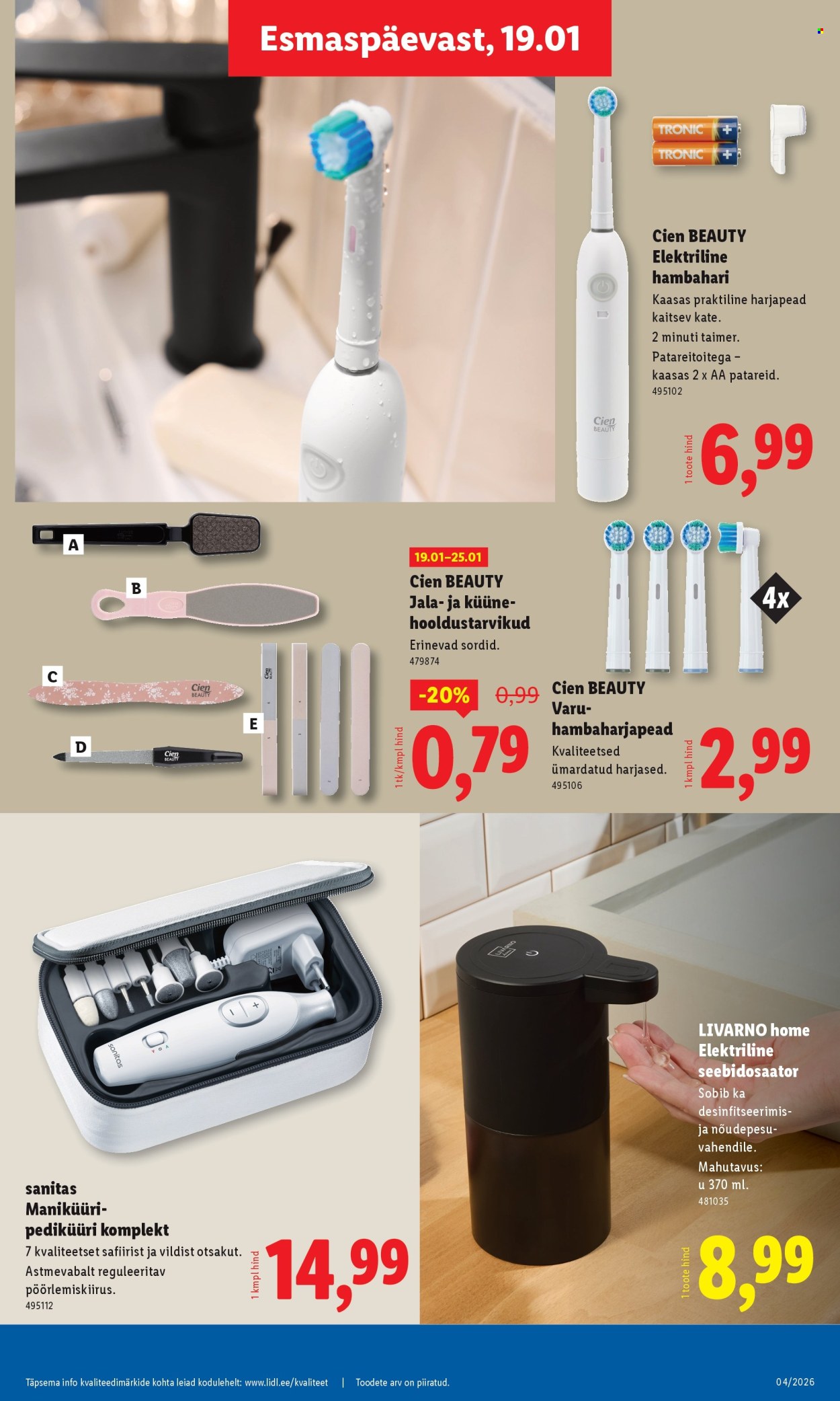 lidl - Lidl kliendileht - Tööstuskaupade pakkumised (19.01 - 25.01.2026) - page: 3