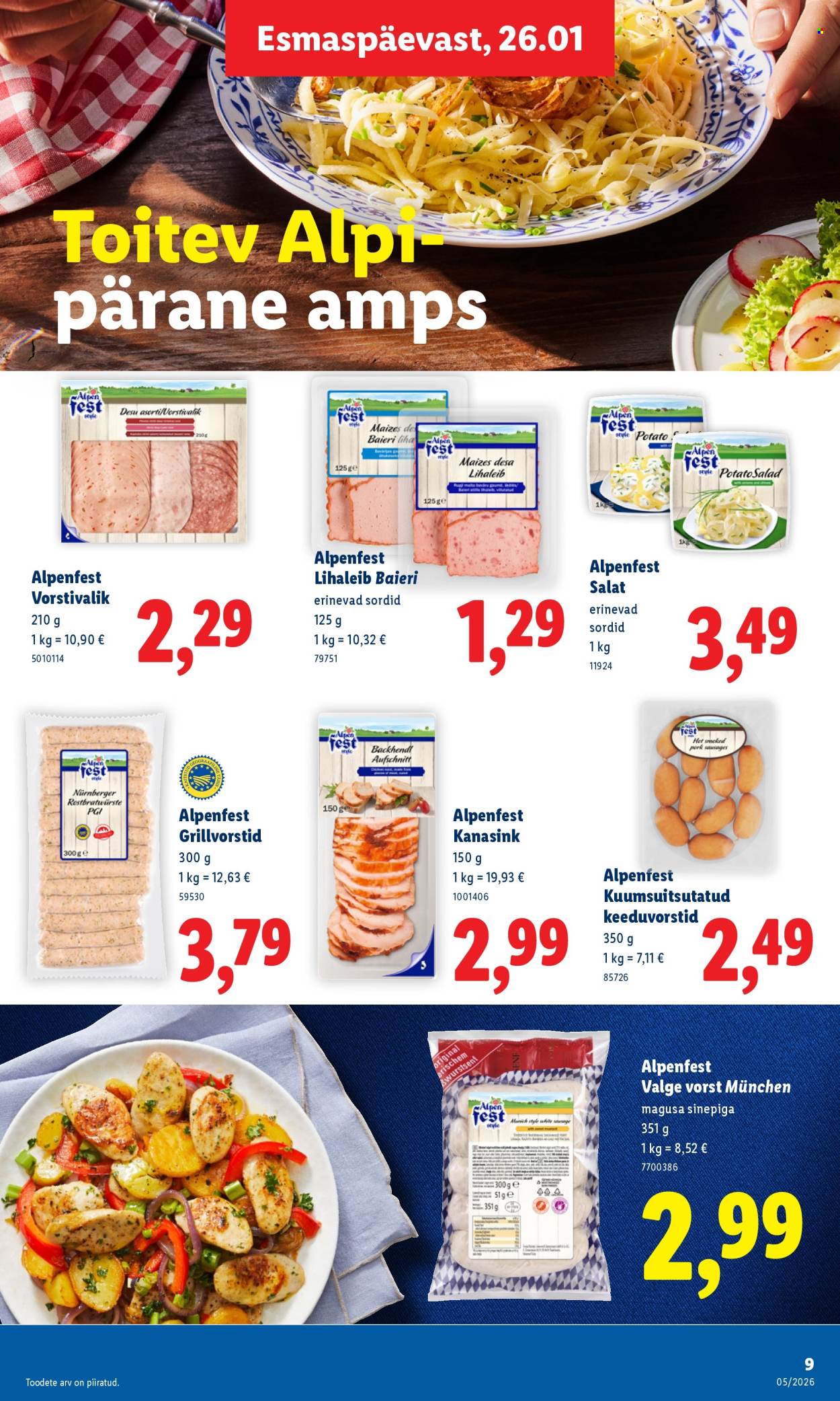 lidl - Lidl kliendileht - Kliendileht (26.01 - 1.02.2026) - page: 9