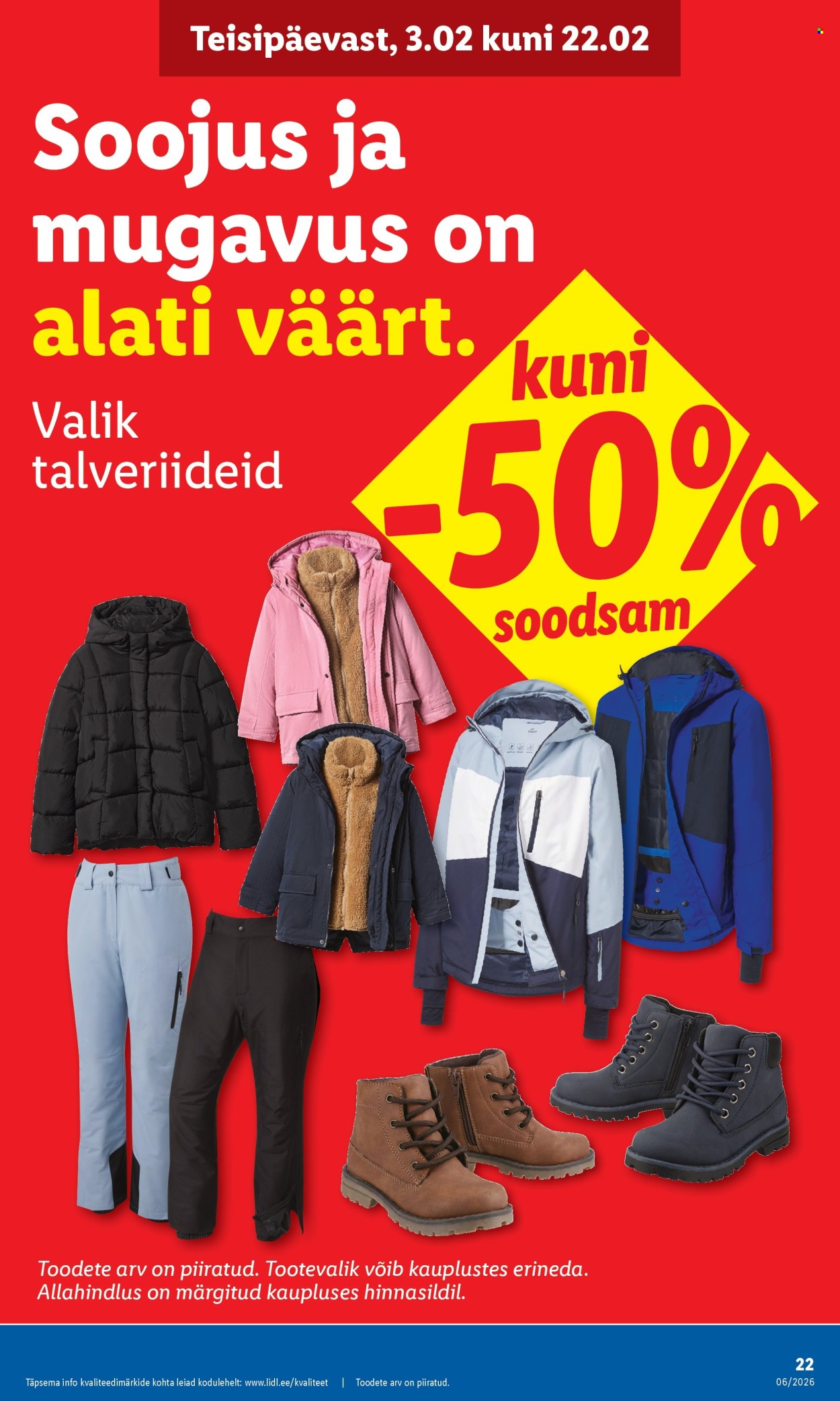 lidl - Lidl kliendileht - Tööstuskaupade pakkumised (2.02 - 8.02.2026) - page: 22