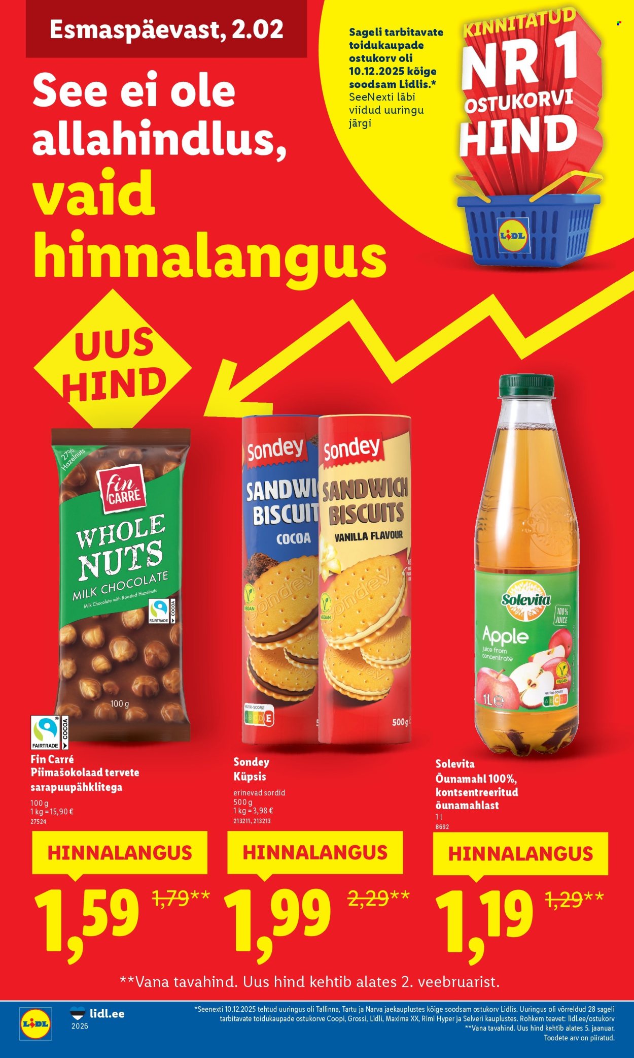 lidl - Lidl kliendileht - Suur hinnalangus (2.02 - 8.02.2026)