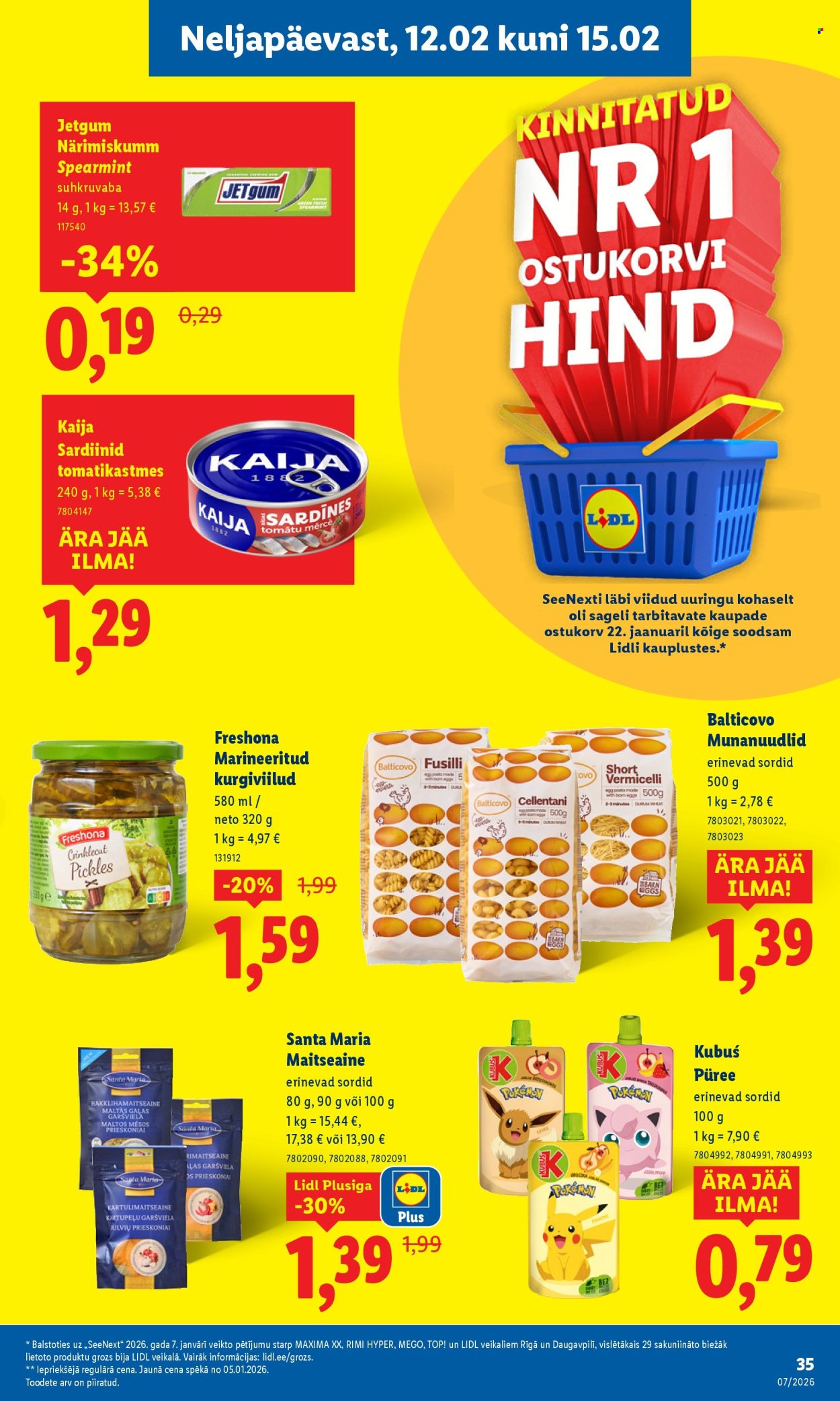 lidl - Lidl kliendileht - Kliendileht (9.02 - 15.02.2026) - page: 35