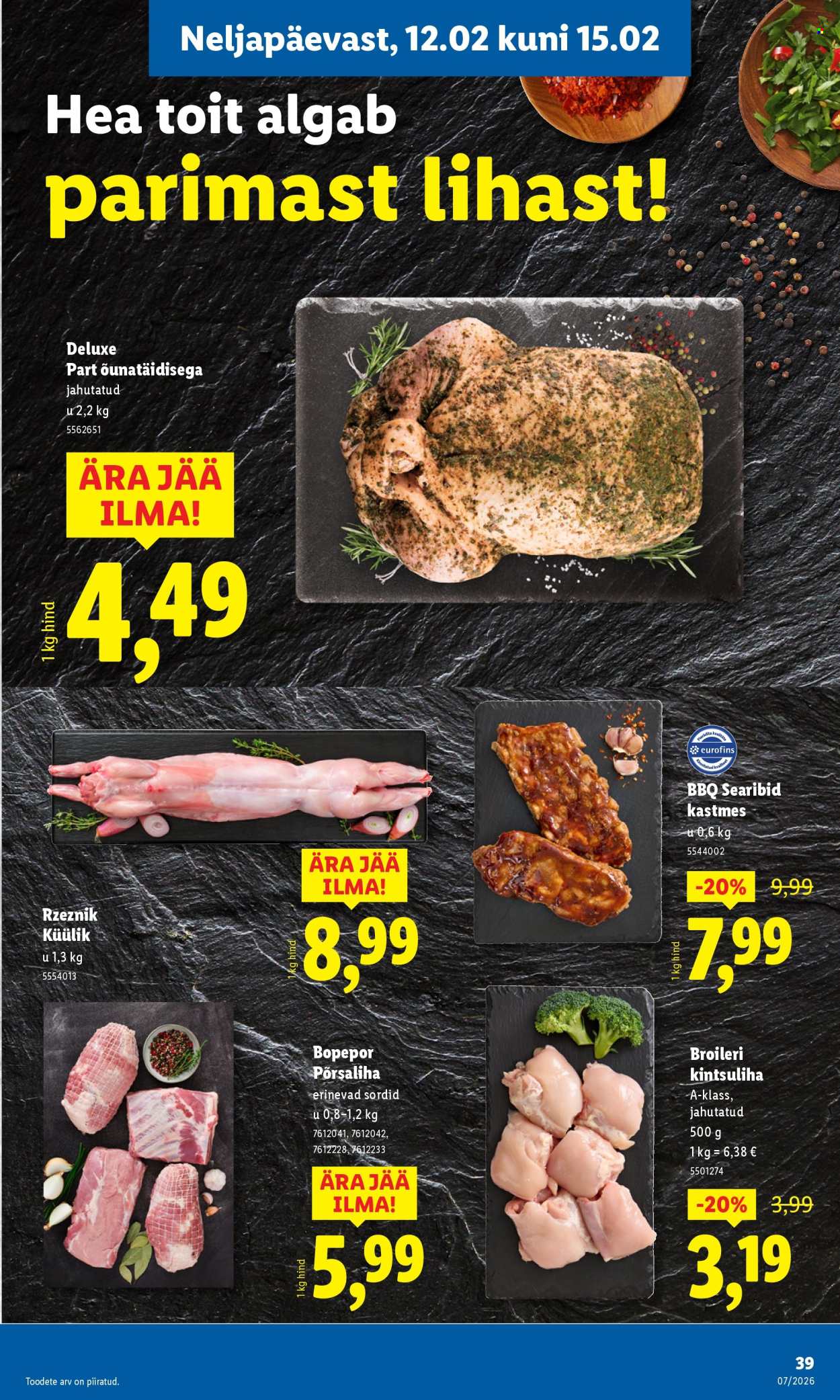 lidl - Lidl kliendileht - Kliendileht (9.02 - 15.02.2026) - page: 39
