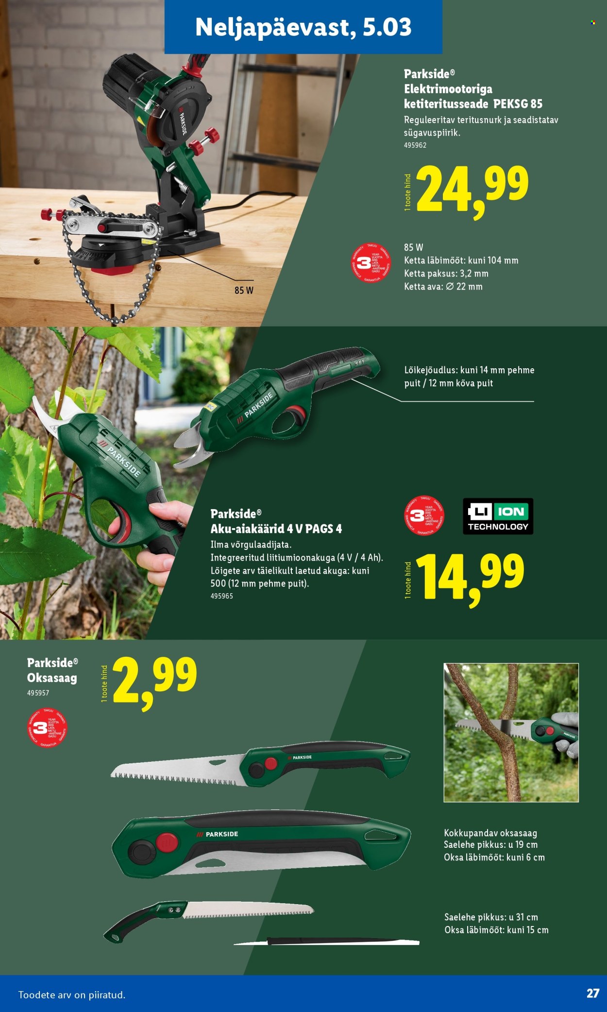 lidl - Lidl kliendileht - Aiakataloog (16.02 - 26.02.2026) - page: 27