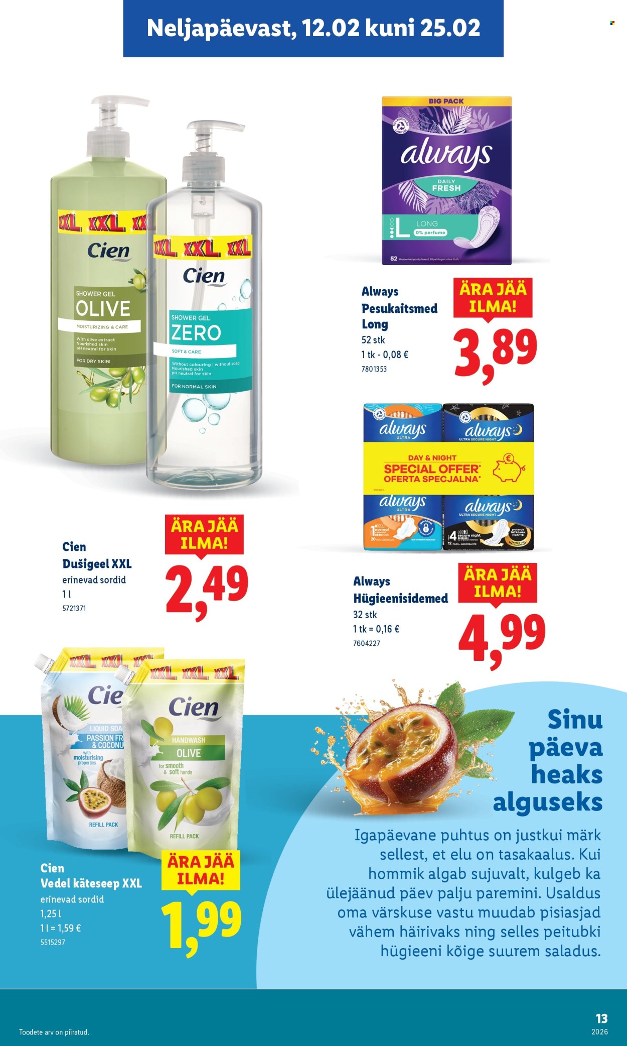 lidl - Lidl kliendileht - Ilufestival (12.02 - 25.02.2026) - page: 13