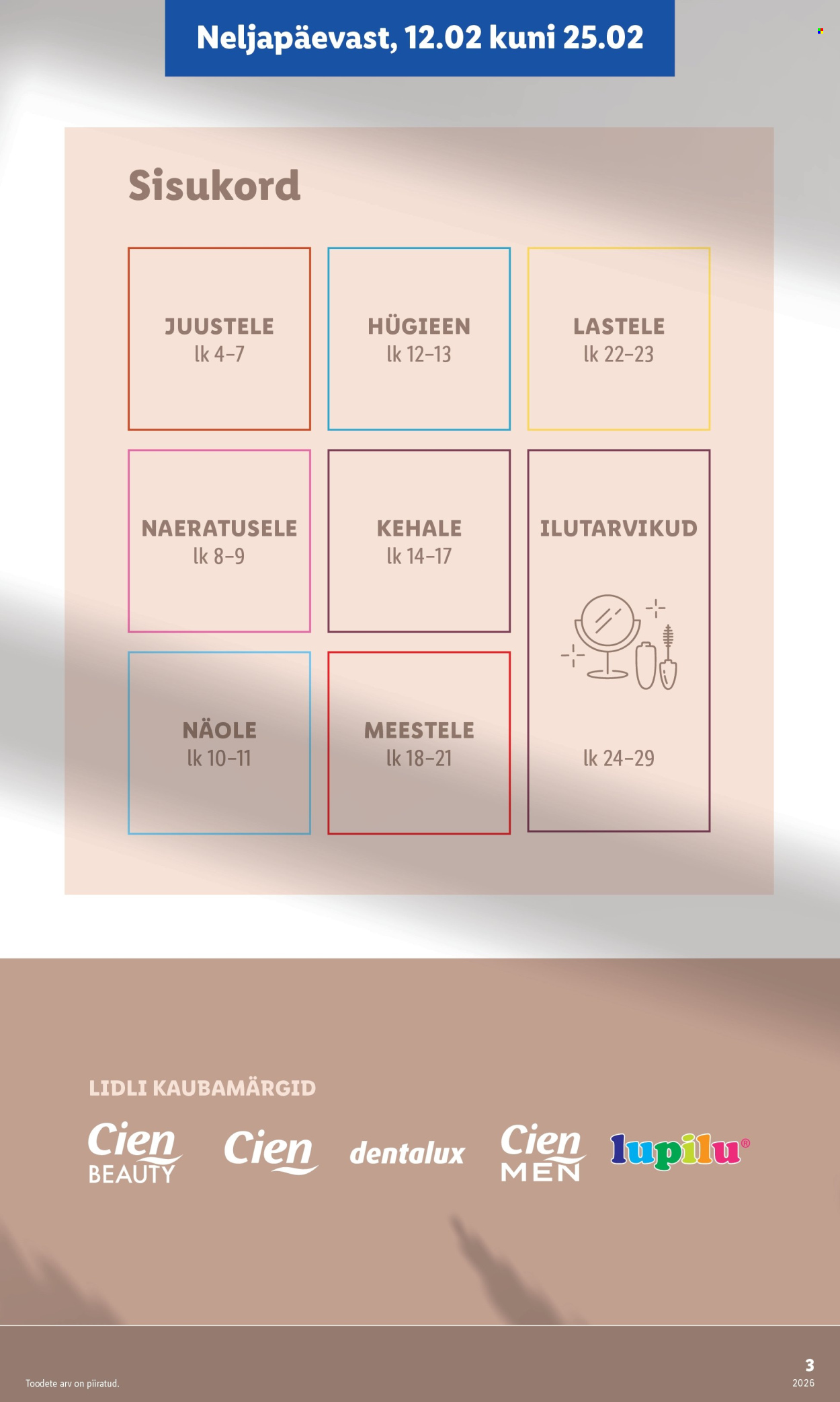 lidl - Lidl kliendileht - Ilufestival (12.02 - 25.02.2026) - page: 3