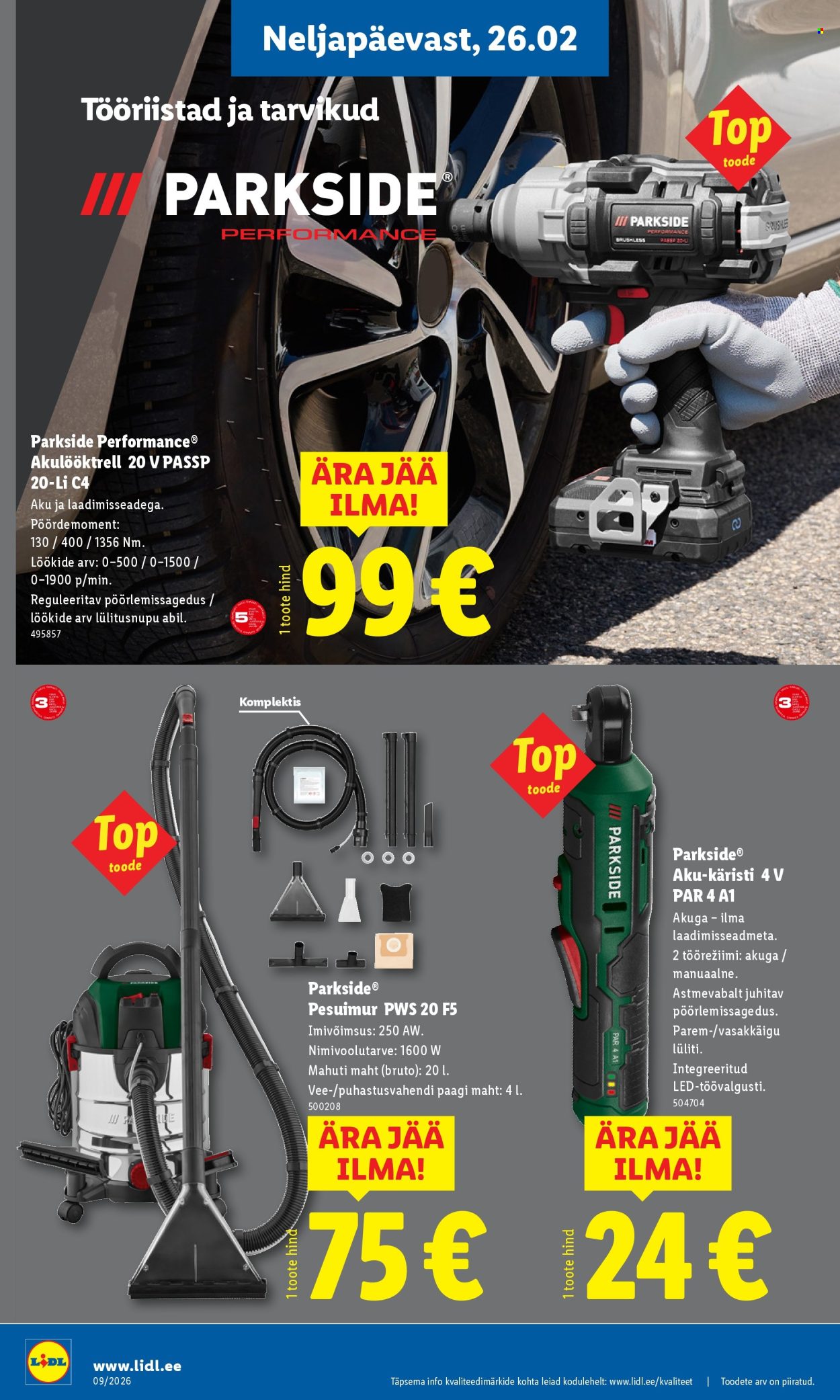 lidl - Lidl kliendileht - Tööstuskaupade pakkumised (23.02 - 1.03.2026) - page: 12