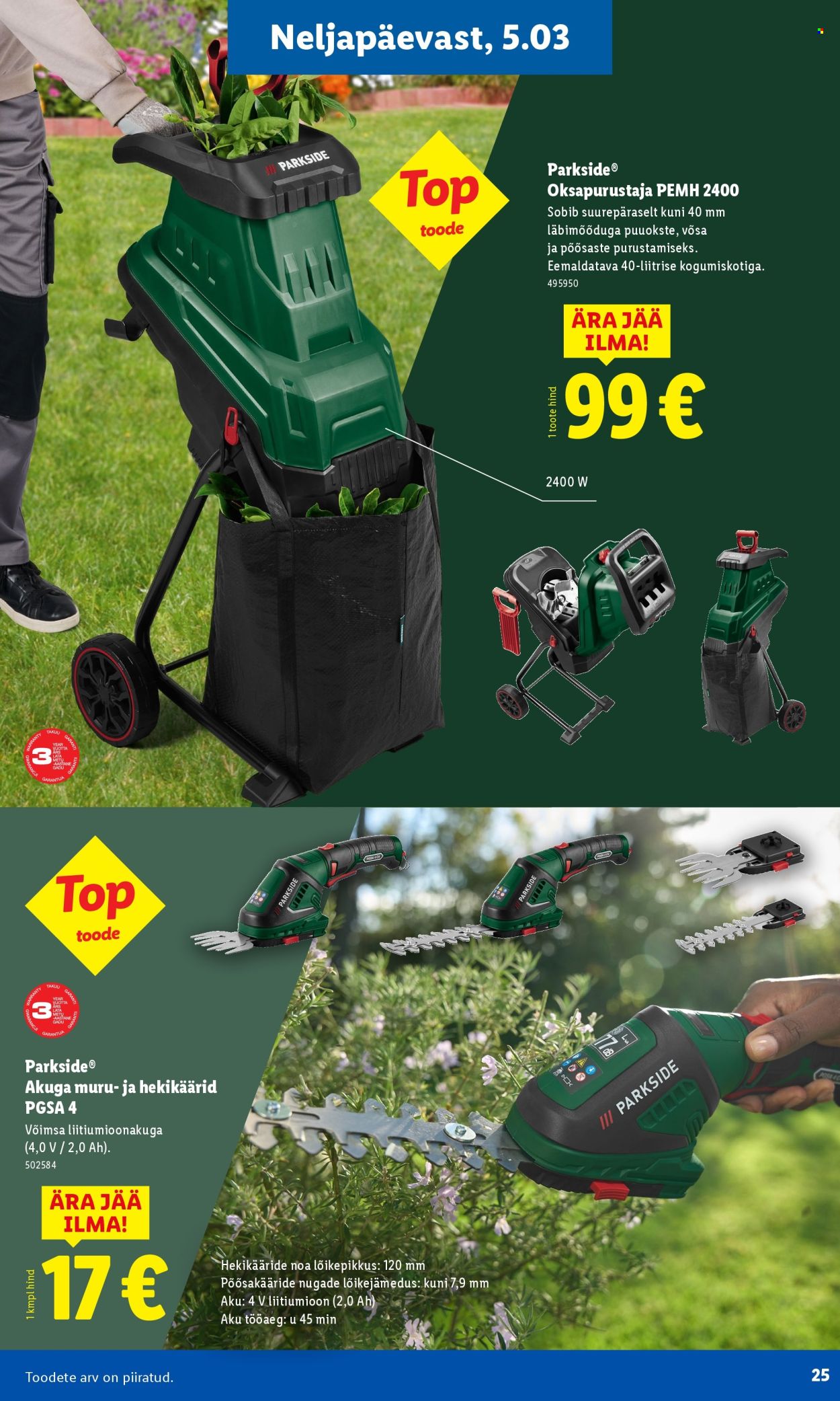 lidl - Lidl kliendileht - Aiakataloog Alates - page: 25