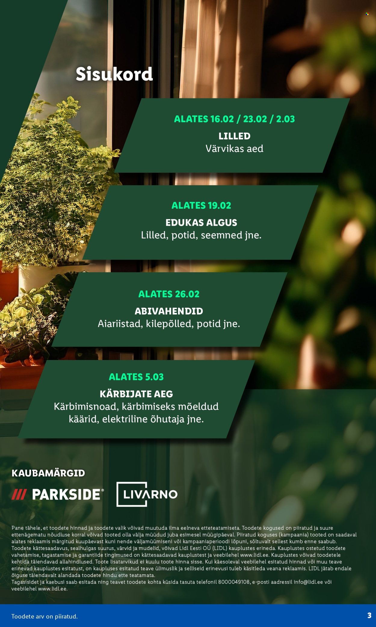 lidl - Lidl kliendileht - Aiakataloog Alates - page: 3