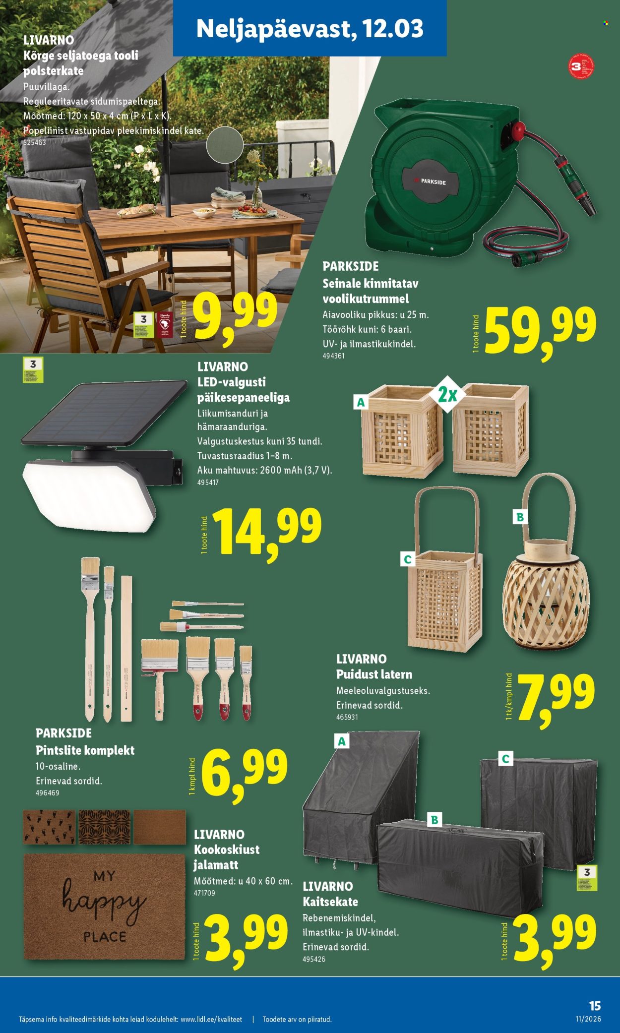 lidl - Lidl kliendileht - Tööstuskaupade pakkumised (9.03 - 15.03.2026) - page: 15