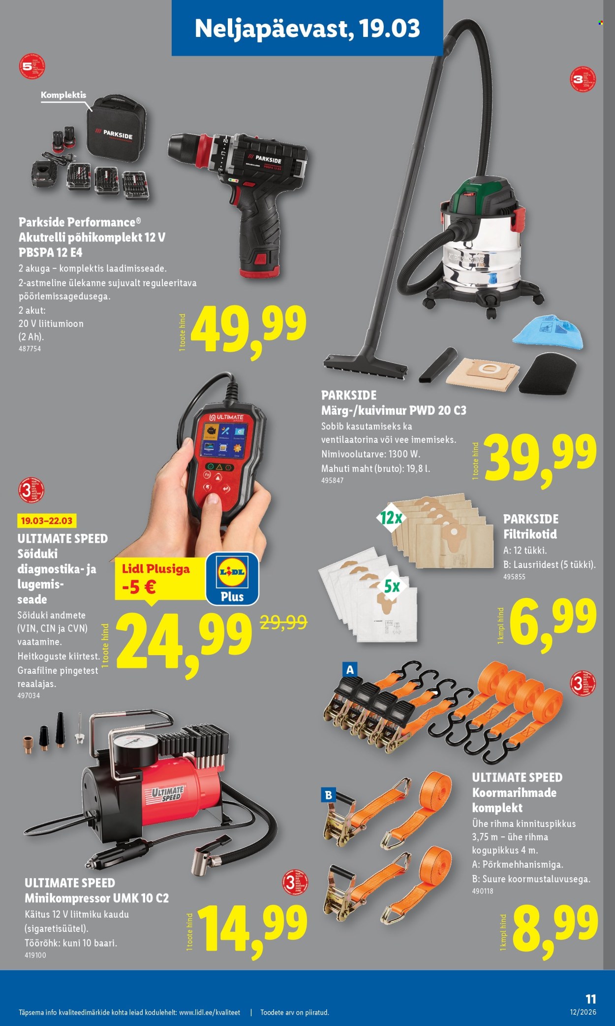lidl - Lidl kliendileht - Tööstuskaupade pakkumised (16.03 - 22.03.2026) - page: 11