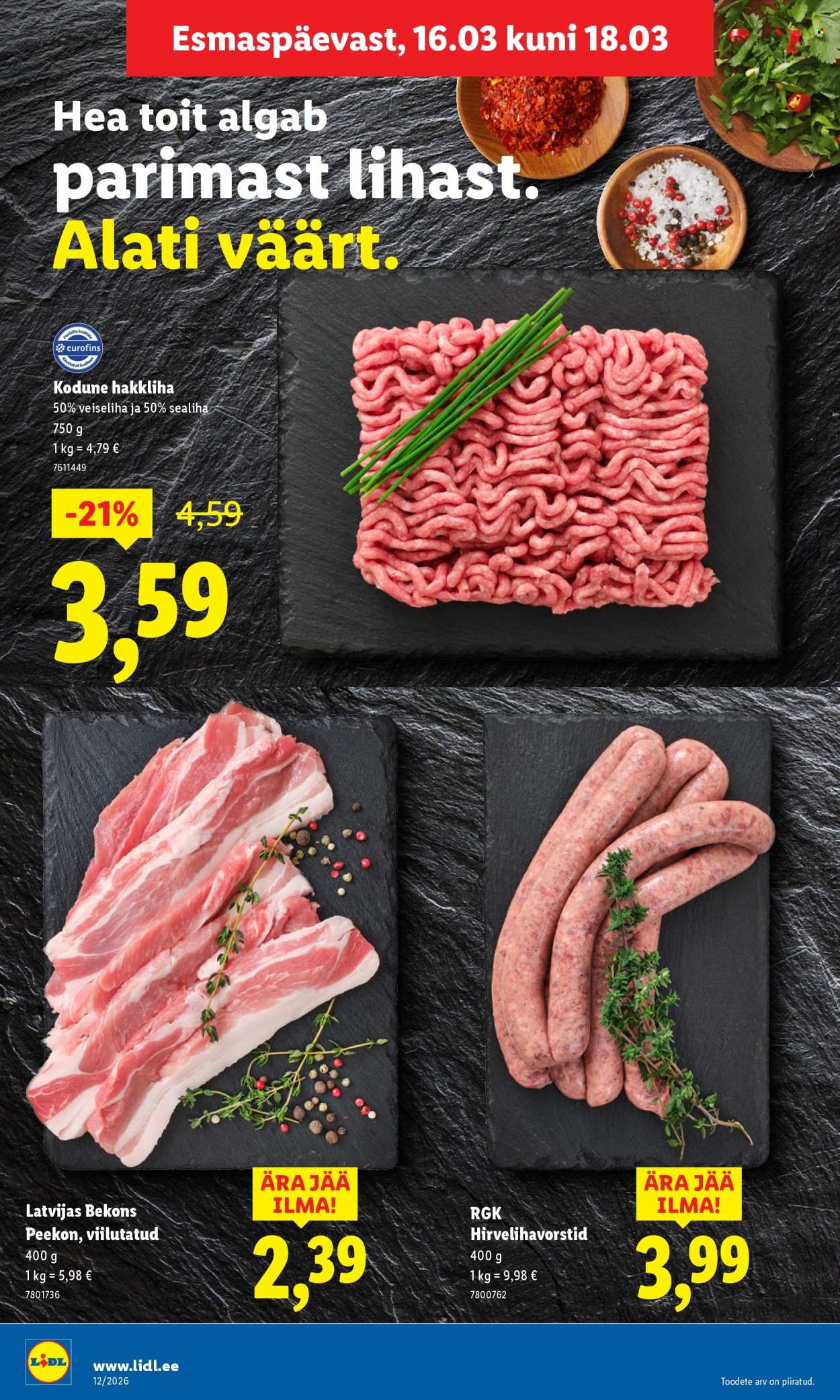 lidl - Lidl kliendileht - Kliendileht (16.03 - 22.03.2026) - page: 8