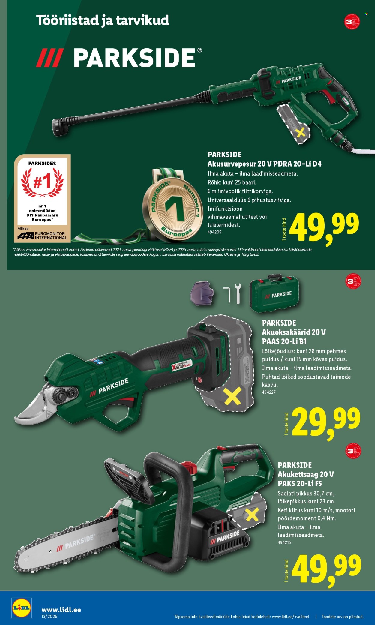 lidl - Lidl kliendileht - Tööstuskaupade pakkumised (23.03 - 29.03.2026) - page: 16