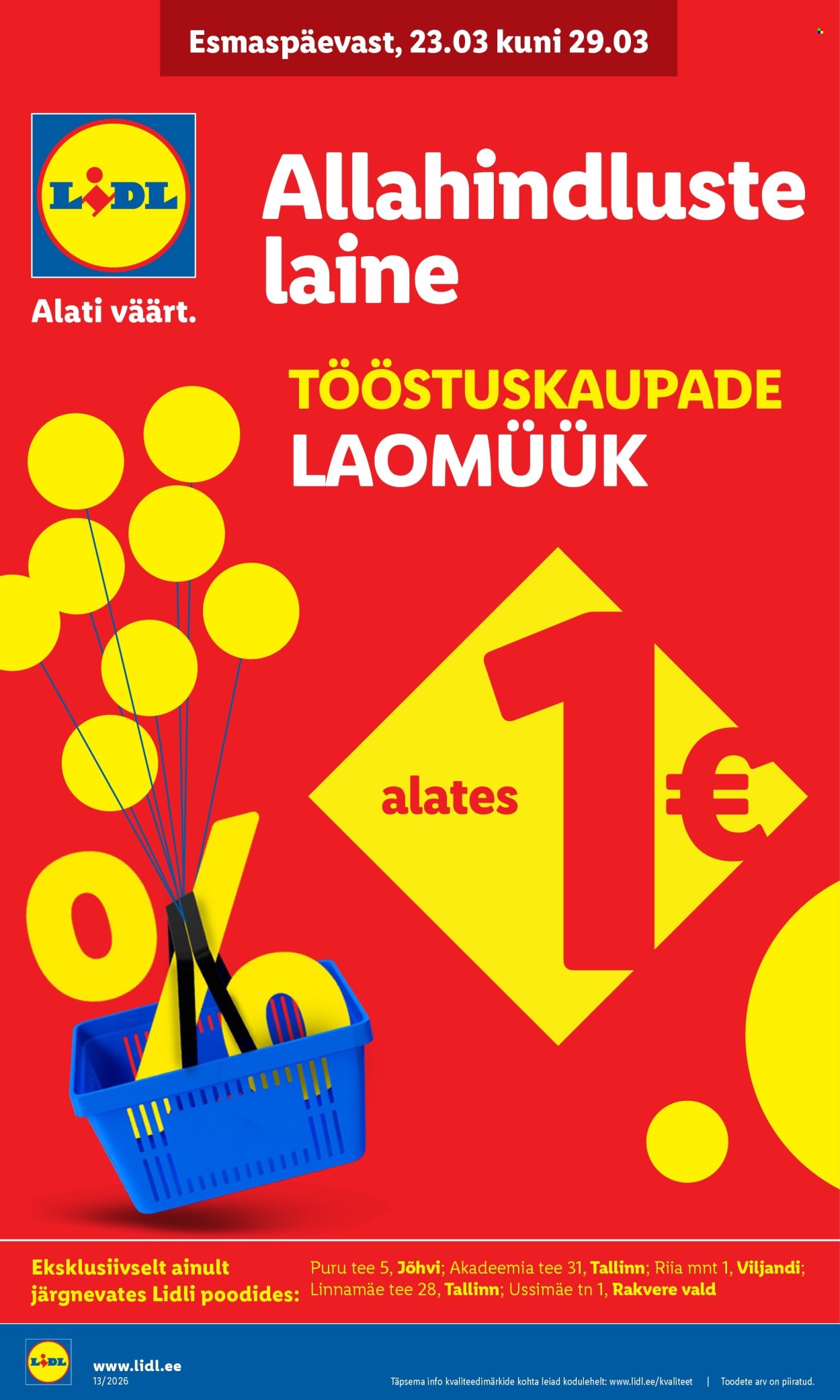 lidl - Lidl kliendileht - Tööstuskaupade pakkumised (23.03 - 29.03.2026) - page: 2