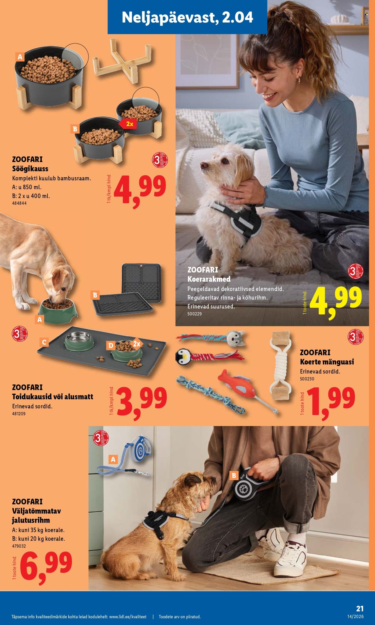 lidl - Lidl kliendileht - Tööstuskaupade pakkumised (30.03 - 5.04.2026) - page: 21