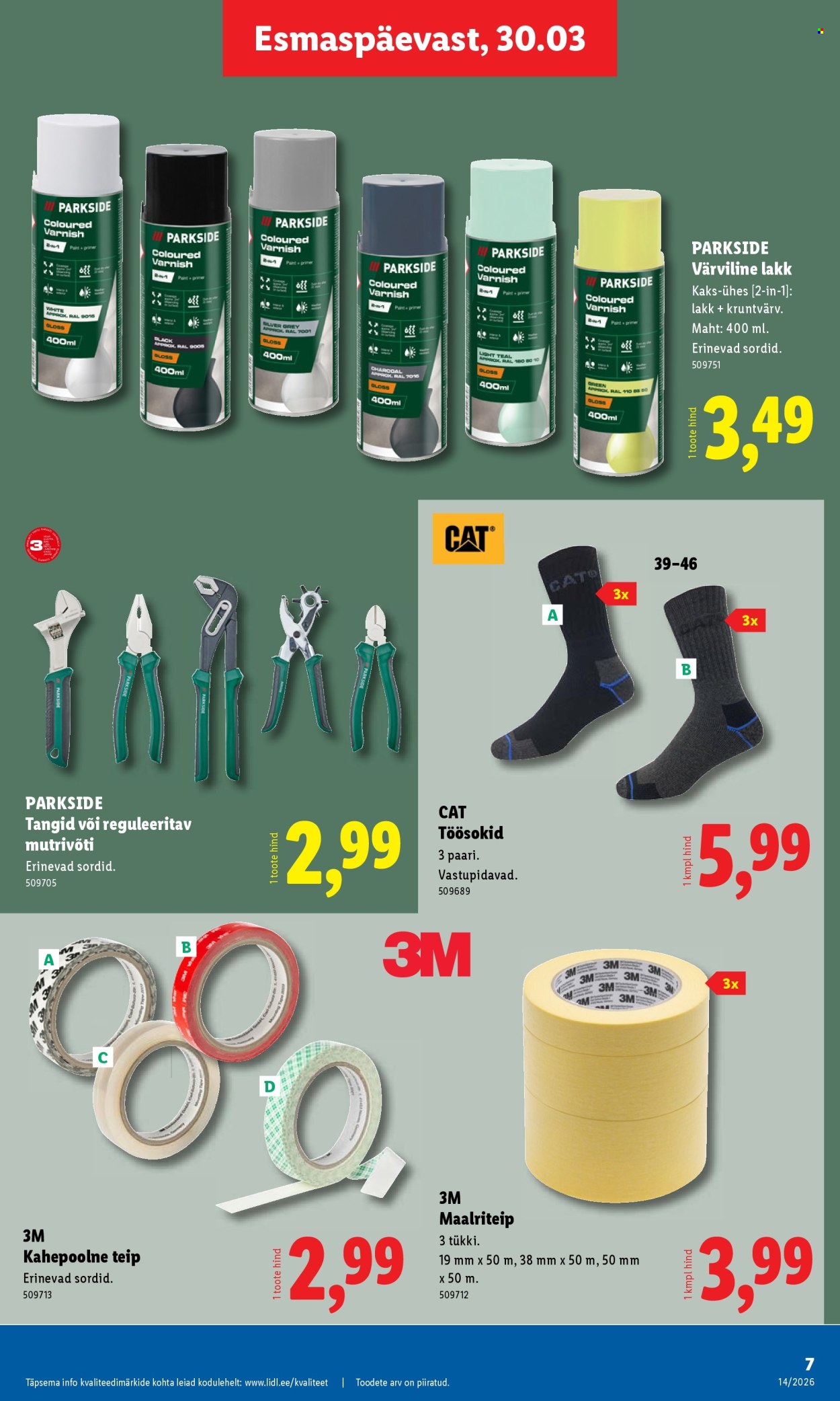 lidl - Lidl kliendileht - Tööstuskaupade pakkumised (30.03 - 5.04.2026) - page: 7