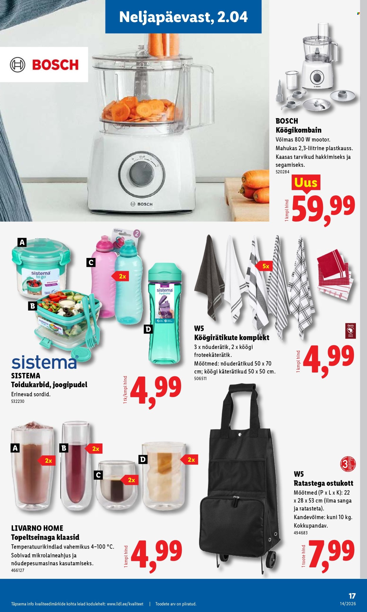 lidl - Lidl kliendileht - Tööstuskaupade pakkumised (30.03 - 5.04.2026) - page: 17