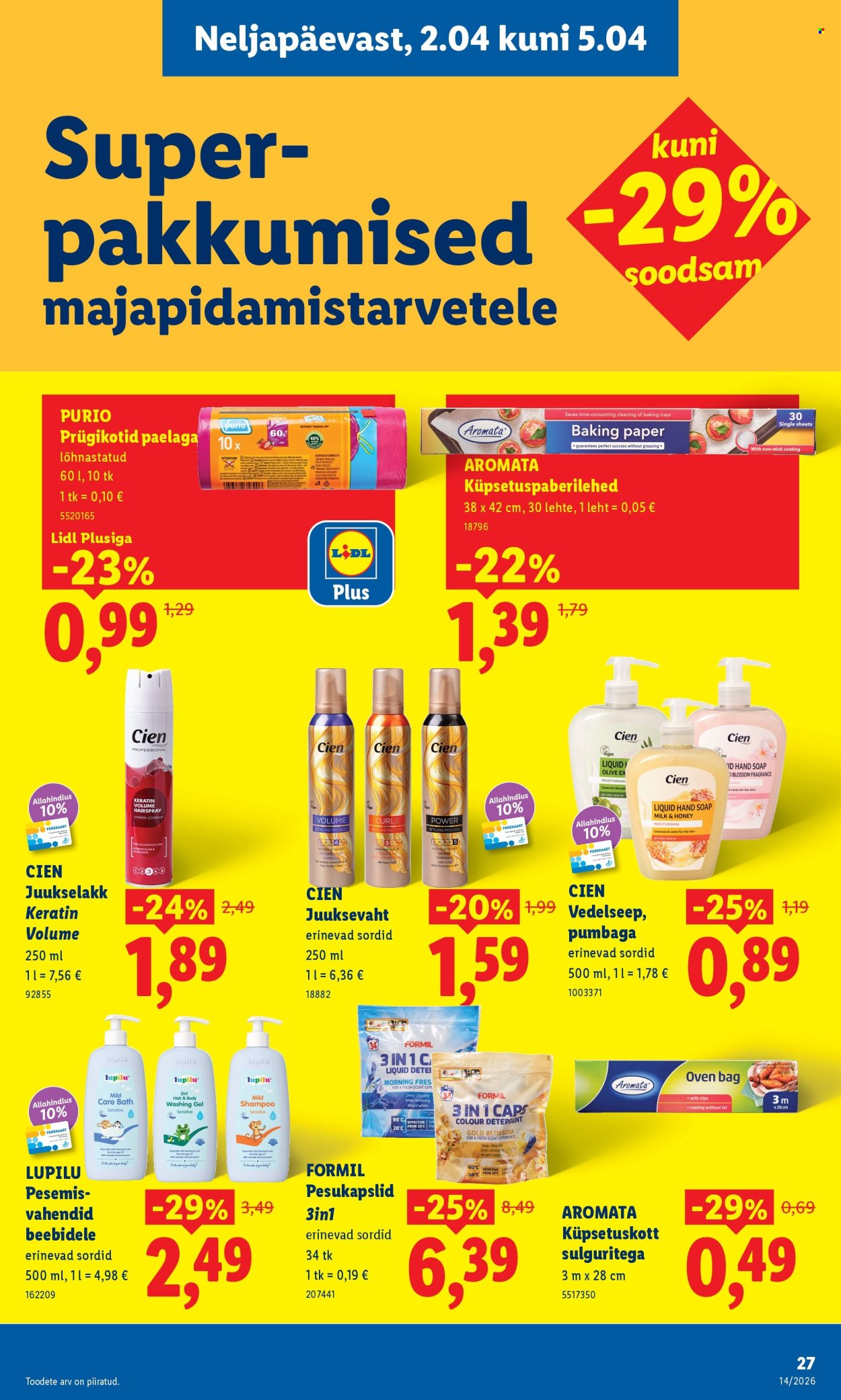 lidl - Lidl kliendileht - Kliendileht (30.03 - 5.04.2026) - page: 23